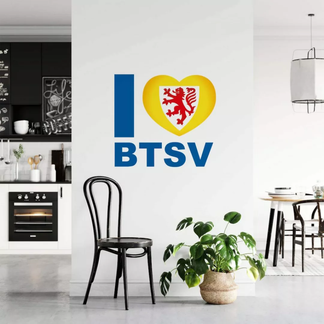 Wall-Art Wandtattoo "Eintracht Braunschweig I love BTSV", (1 St.), selbstkl günstig online kaufen