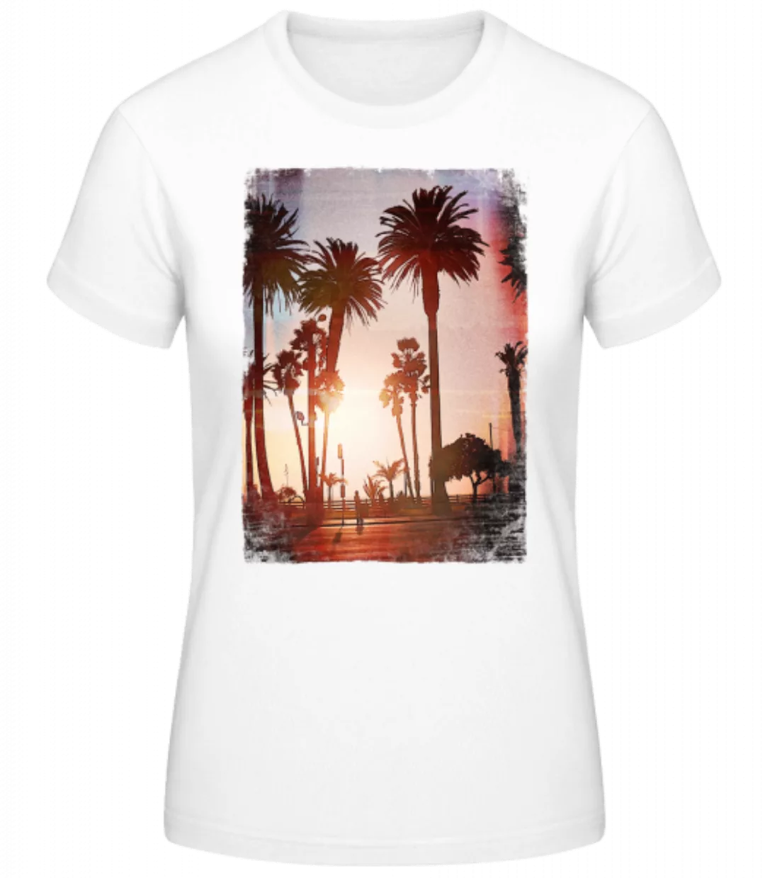 Palmen Promenade · Frauen Basic T-Shirt günstig online kaufen