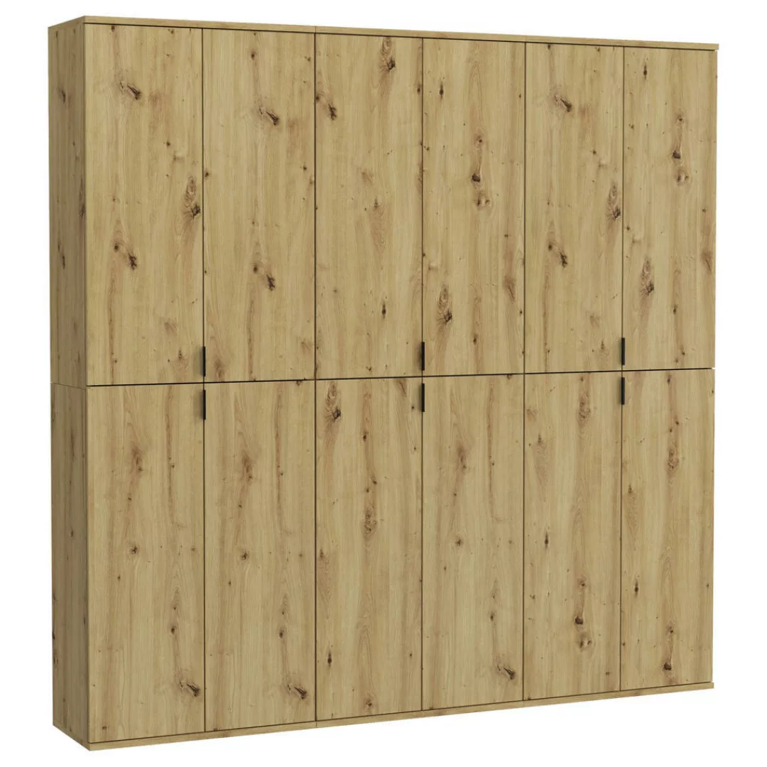 Mehrzweckschrank-Set ¦ holzfarben ¦ Maße (cm): B: 183 H: 193 Schränke > Die günstig online kaufen