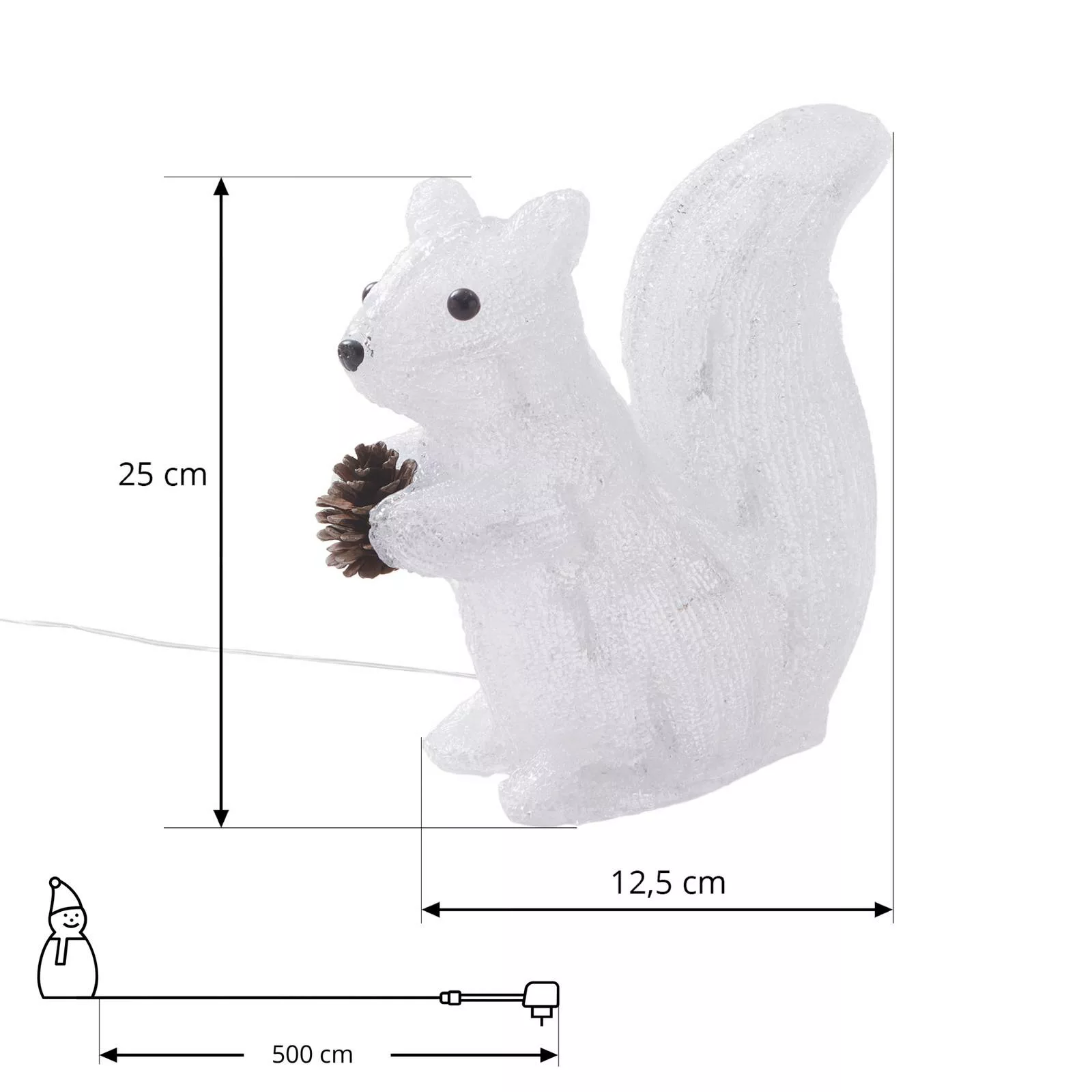 Lindby Yuki LED-Dekofigur Kunststoff, Eichhörnchen günstig online kaufen