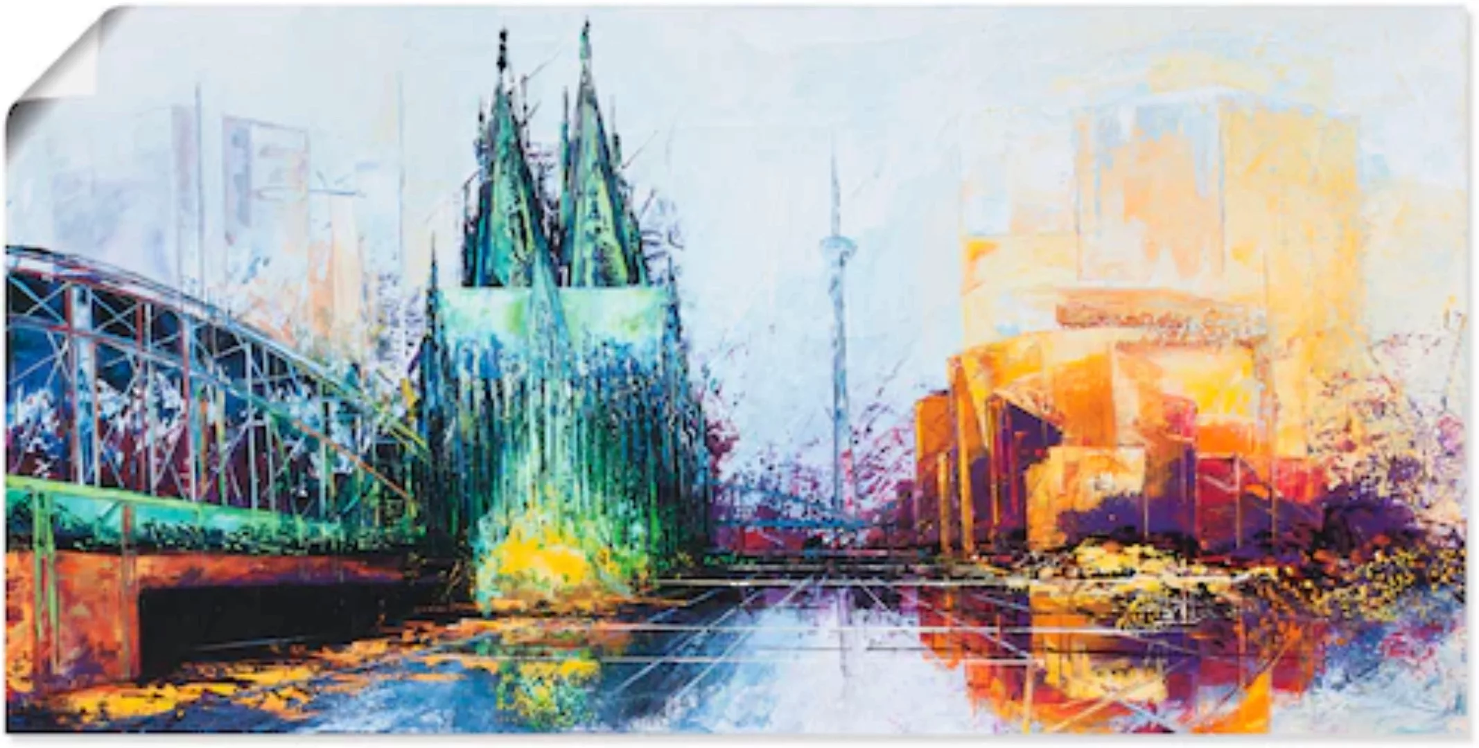 Artland Wandbild »Köln Skyline«, Deutschland, (1 St.), als Leinwandbild, Po günstig online kaufen