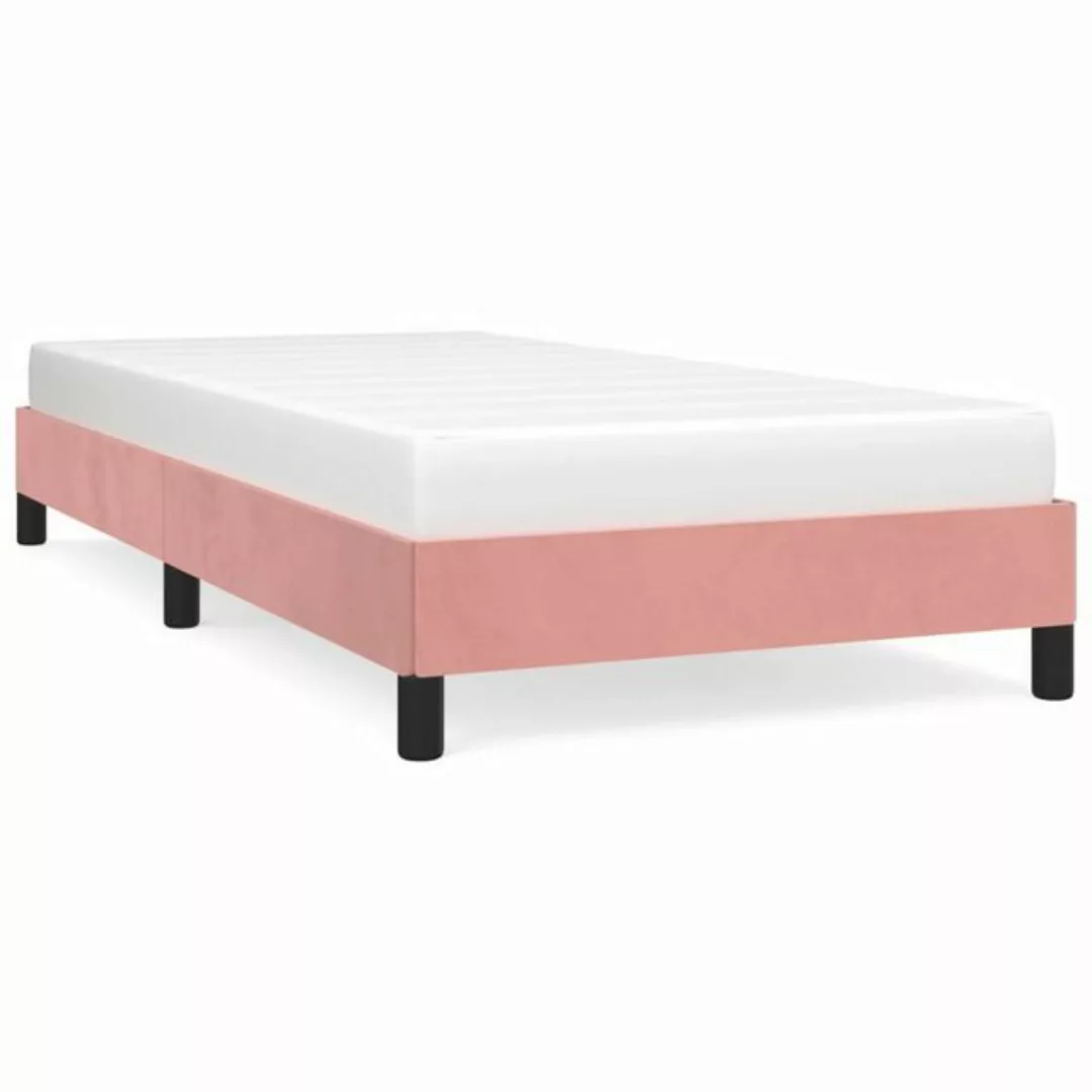 furnicato Bett Bettgestell Rosa 90x190 cm Samt günstig online kaufen