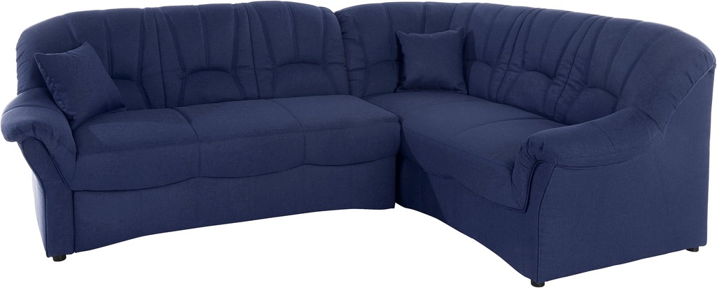 DOMO collection Ecksofa "Bahia, zeitlos und elegant, bequeme Armlehnen, L-F günstig online kaufen