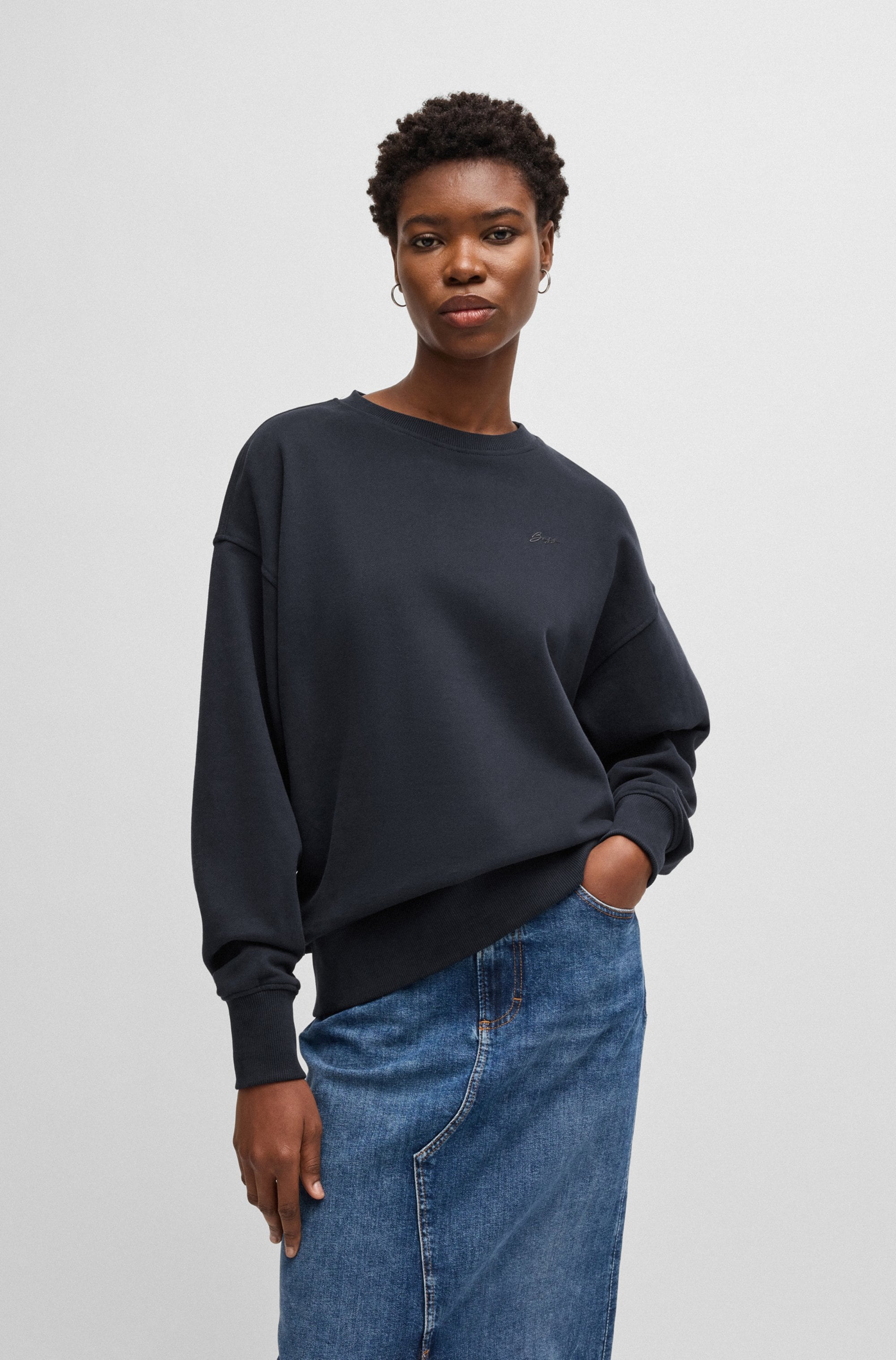 BOSS ORANGE Sweatshirt "Eteia Premium Damenmode", oversized, Rundhals, mit günstig online kaufen
