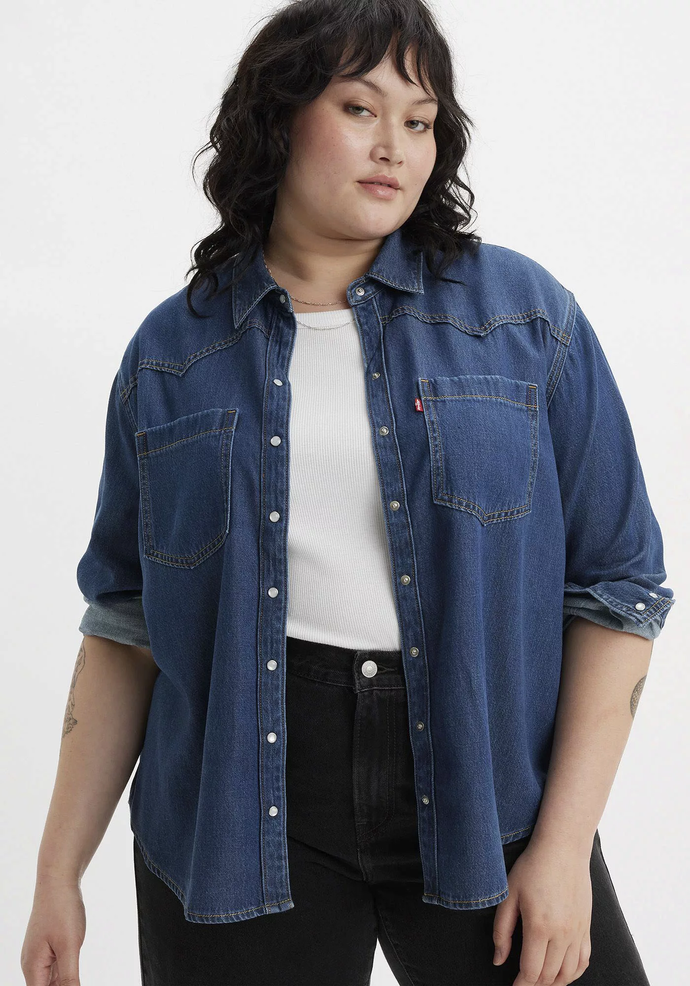 Levis Plus Jeansbluse "Teodora Western" günstig online kaufen