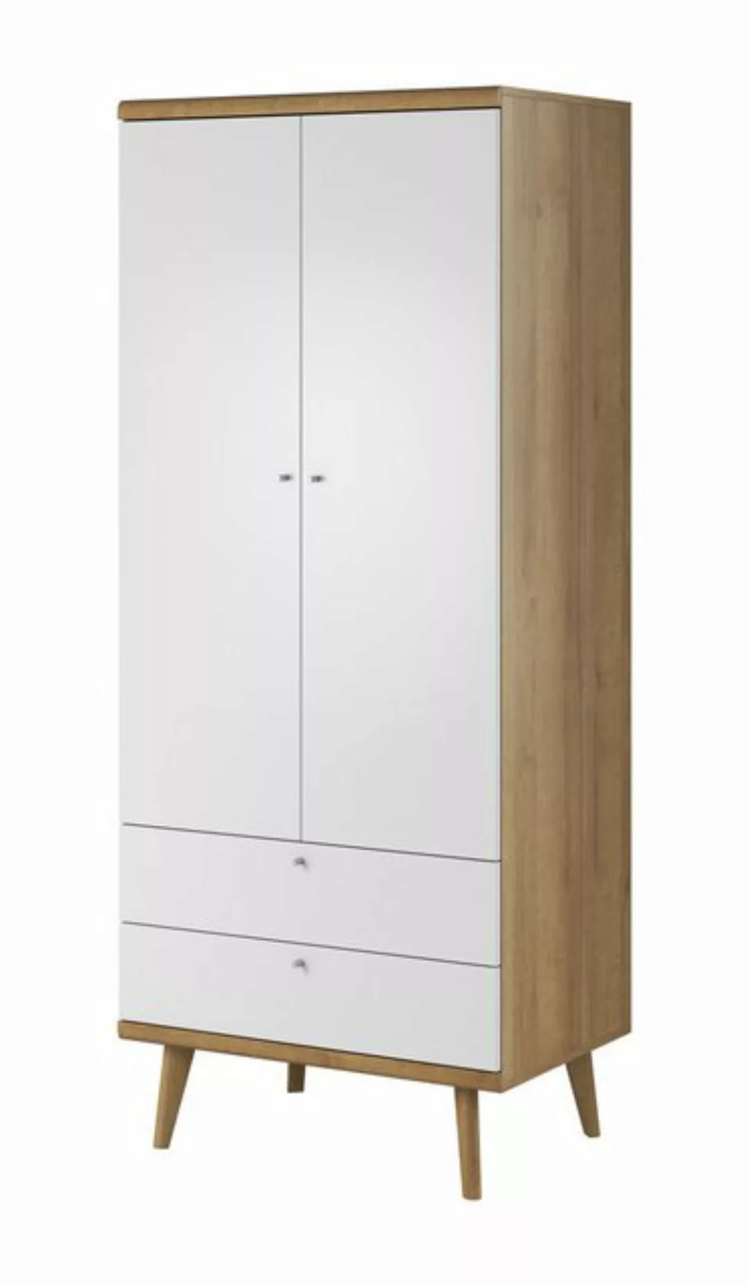 MOEBLO Drehtürenschrank RUBIN (Kleiderschrank 2-türig Schrank Garderobe Sch günstig online kaufen