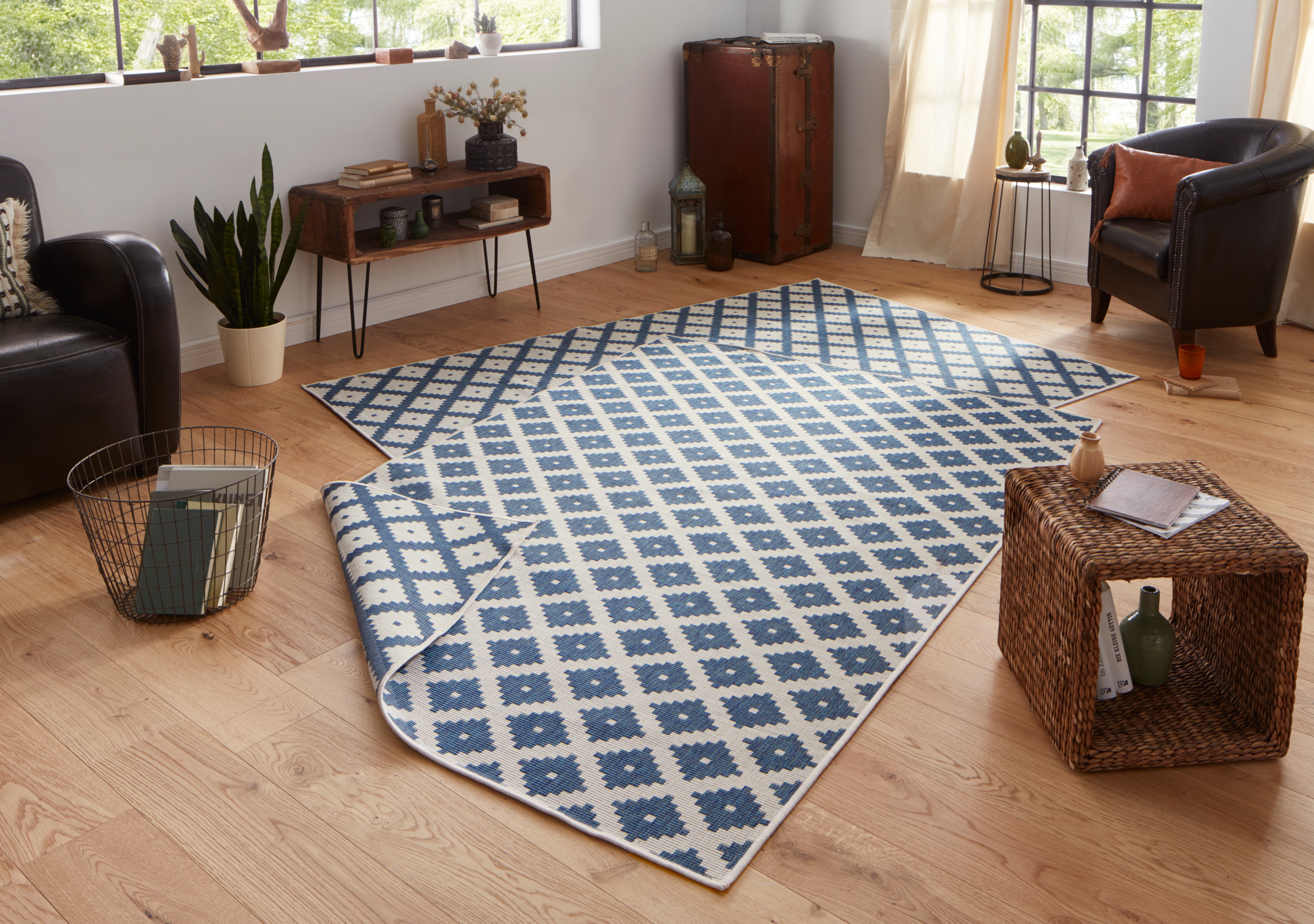 NORTHRUGS Teppich »Nizza Wendeteppich«, rechteckig, 5 mm Höhe, In-& Outdoor günstig online kaufen