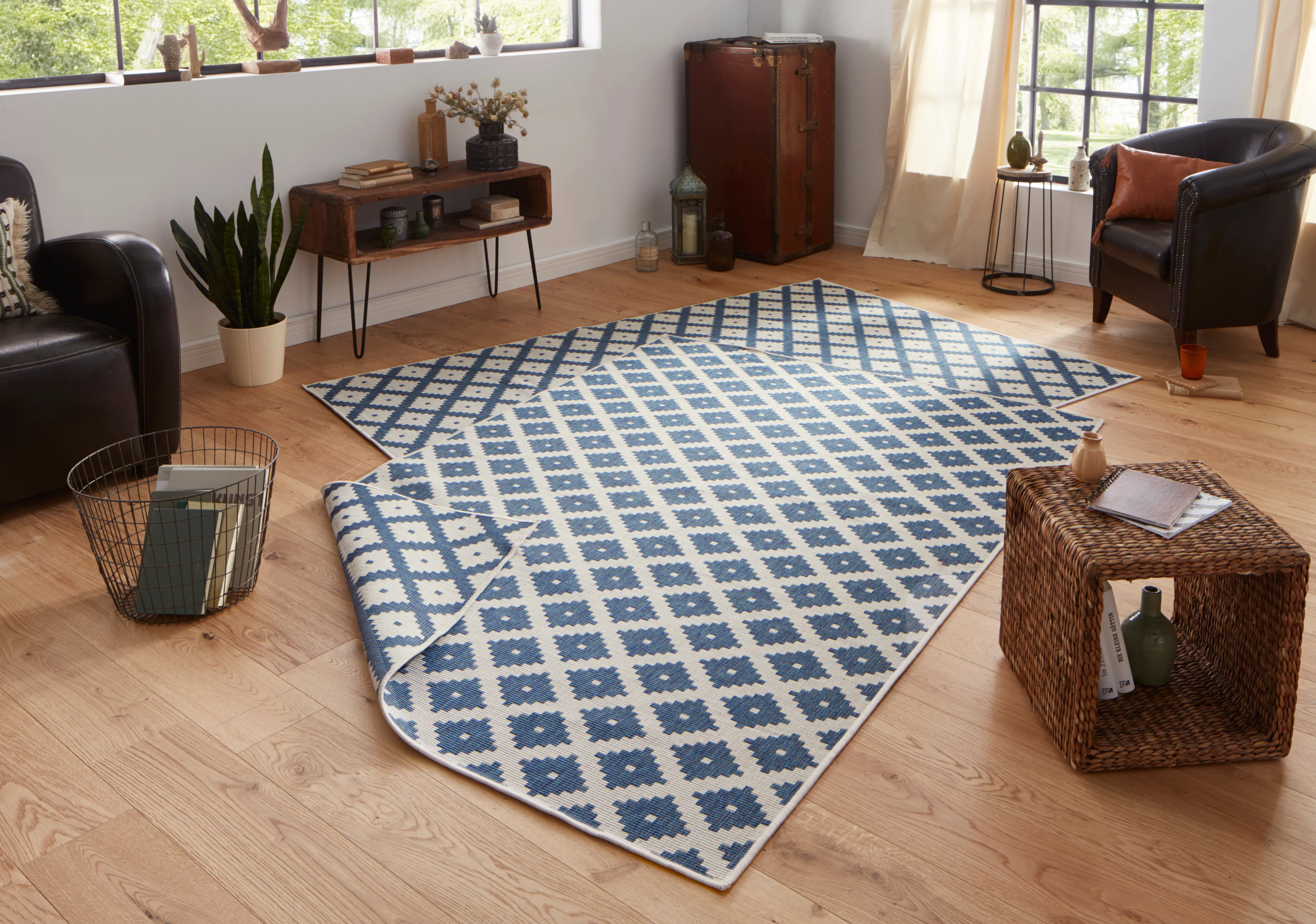 NORTHRUGS Teppich »Nizza Wendeteppich«, rechteckig, 5 mm Höhe, In-& Outdoor günstig online kaufen