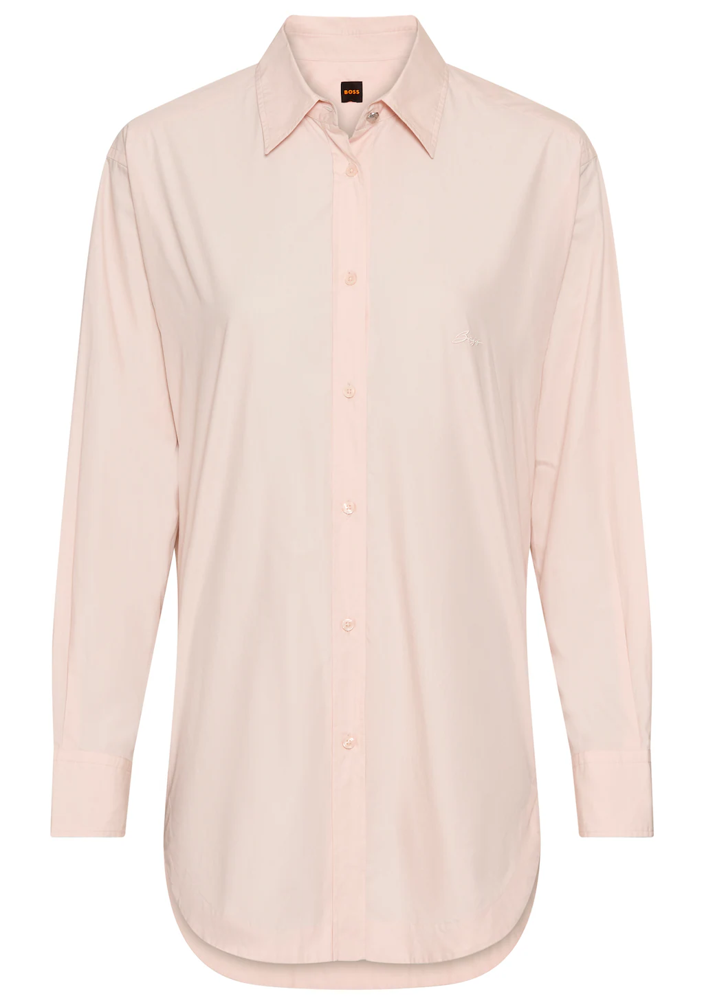 BOSS ORANGE Hemdbluse "Bostucci Premium Damenmode", mit Kellerfalte am Rück günstig online kaufen