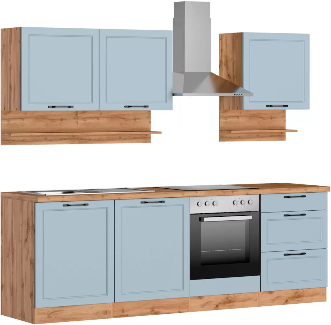 Kochstation Küche »KS-Lana«, 240 cm breit, wahlweise mit oder ohne E-Geräte günstig online kaufen