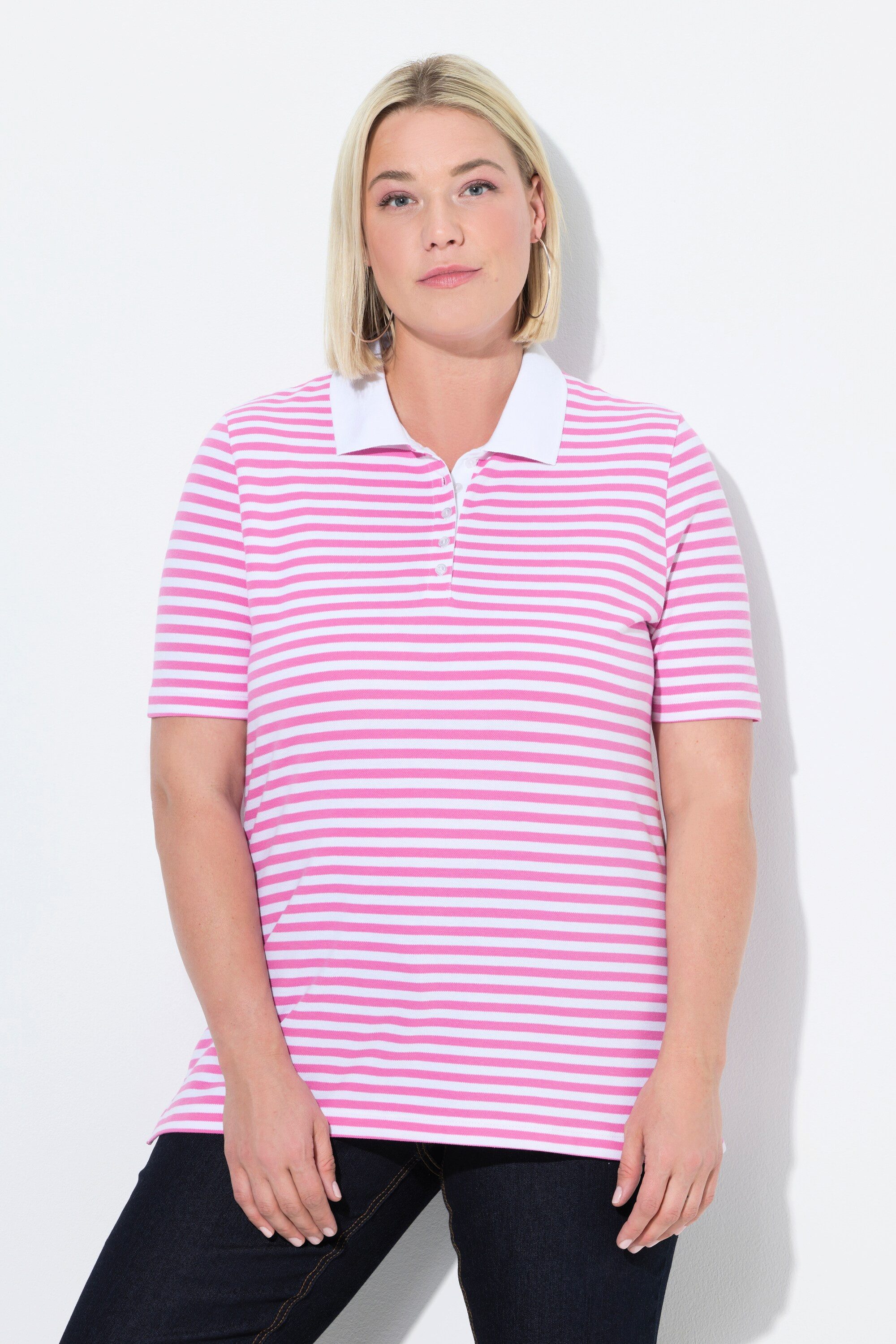 Ulla Popken Poloshirt Poloshirt Classic Fit günstig online kaufen