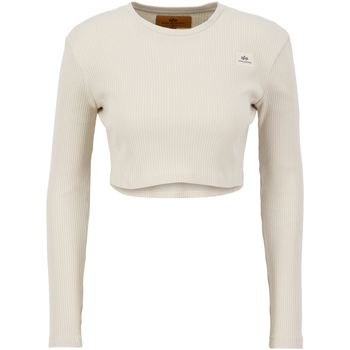 Alpha Industries  T-Shirts & Poloshirts X-Fit Rib LS C Women - vintage whit günstig online kaufen