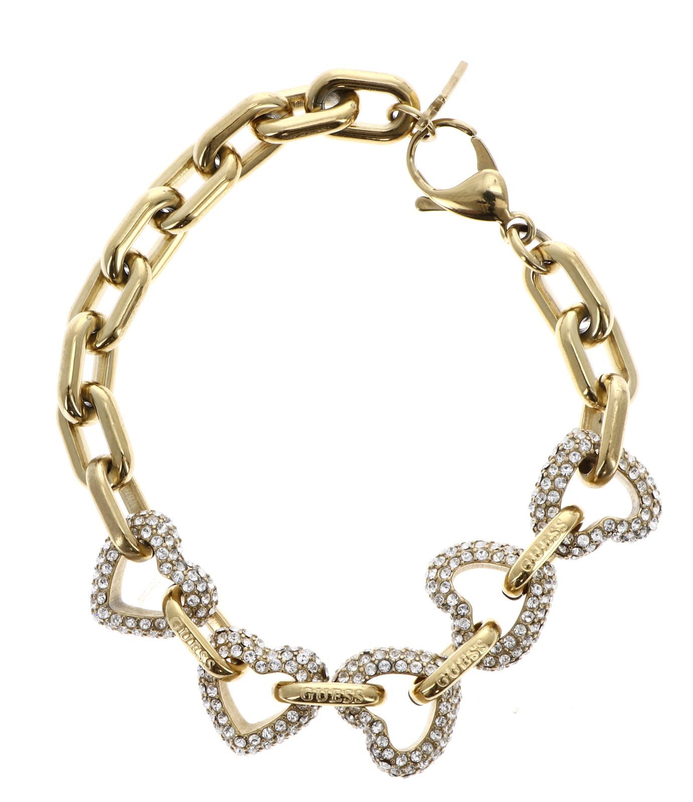 Guess Gliederarmband Multi Pave Hearts Bracelet günstig online kaufen