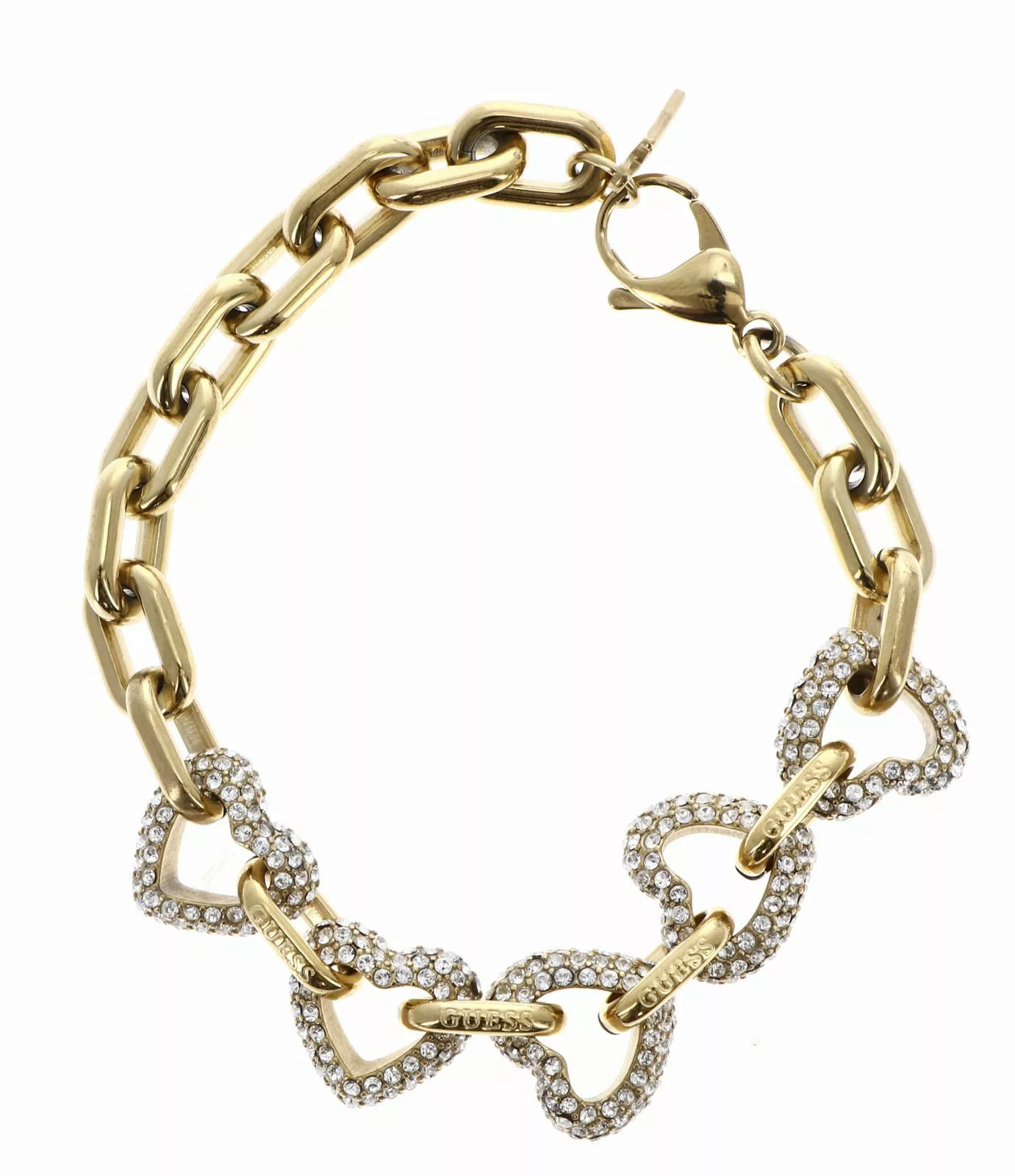 Guess Gliederarmband Multi Pave Hearts Bracelet günstig online kaufen