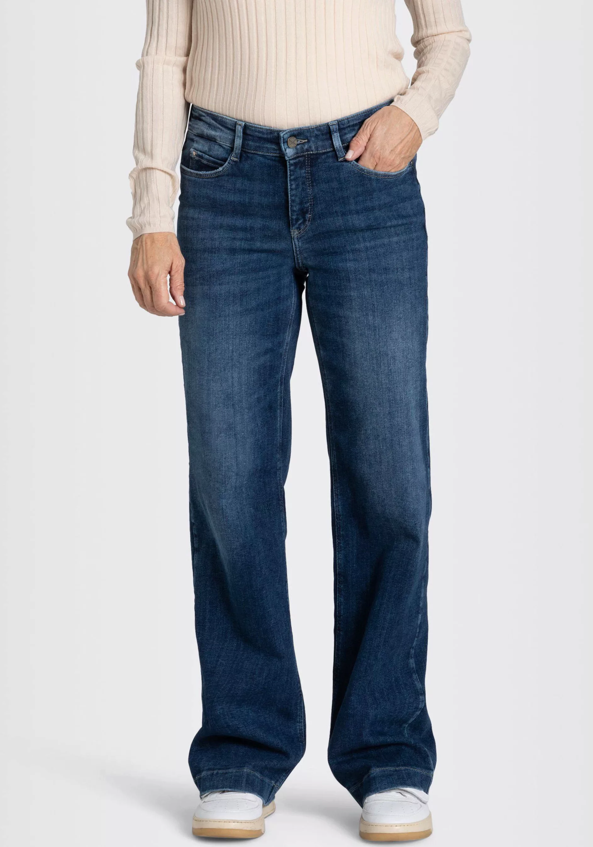 MAC Weite Jeans "Dream Wide authentic", mit formendem Shaping-Effekt günstig online kaufen