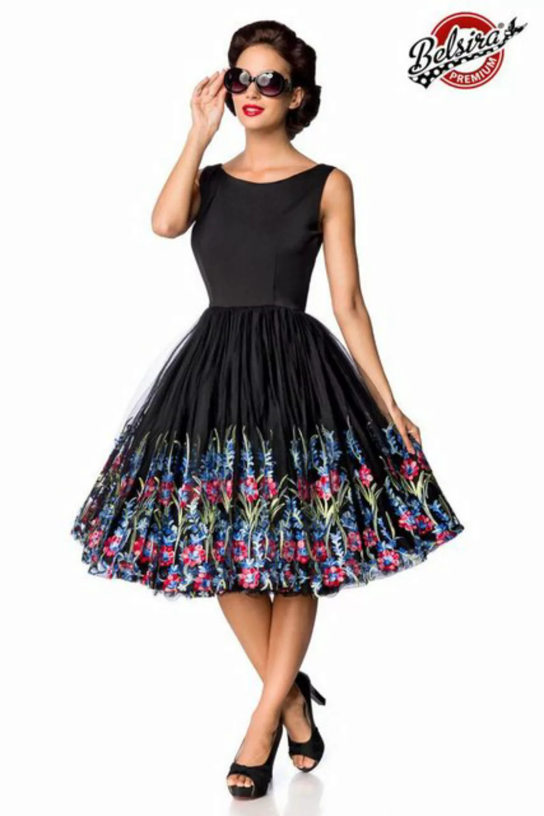 BELSIRA Trachtenkleid Belsira - Premium Vintage Blumenkleid - (2XL,3XL,4XL, günstig online kaufen