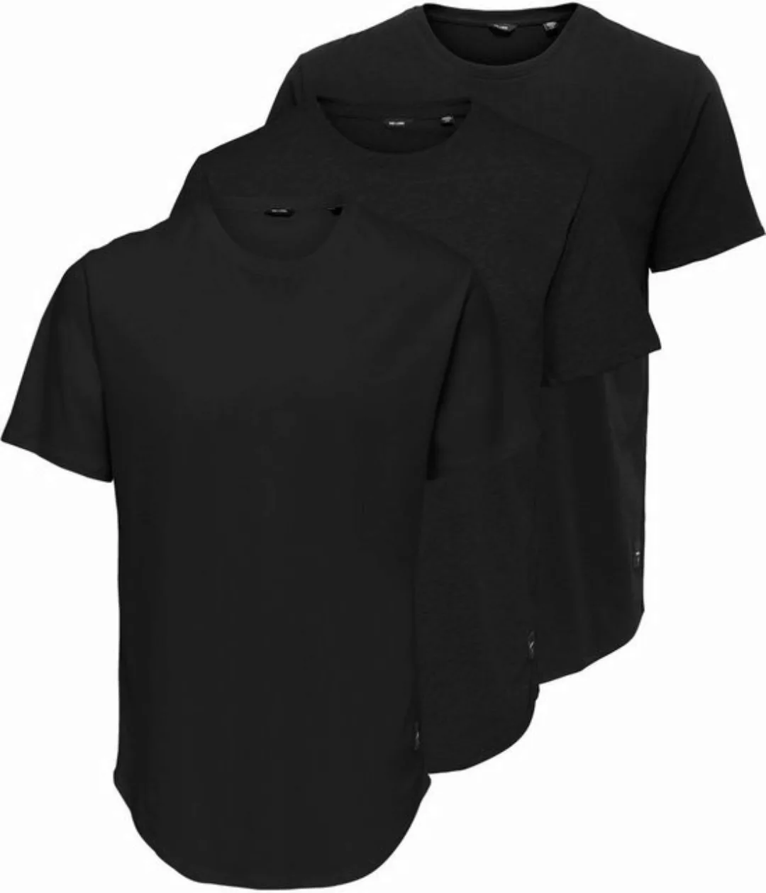 ONLY & SONS T-Shirt ONSMATT LONGY SS TEE 3-PACK (Packung, 3er-Pack) günstig online kaufen