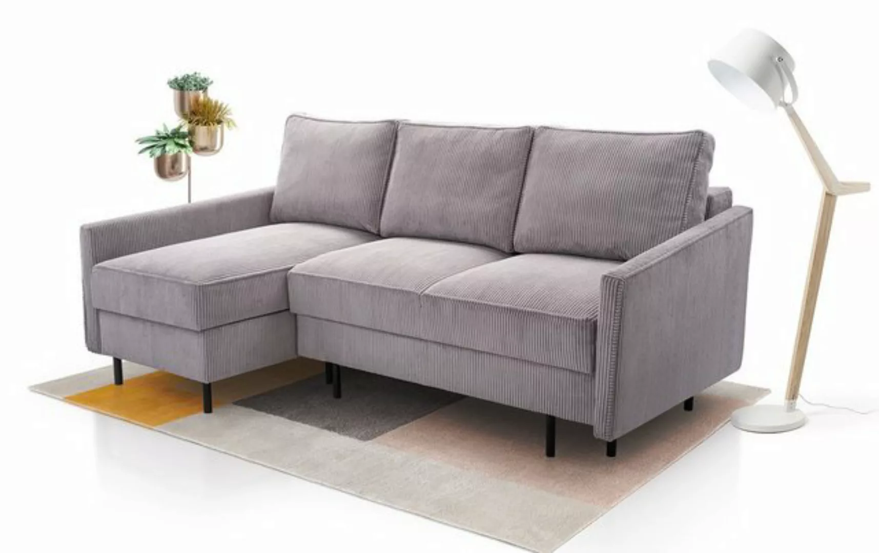 ALTDECOR Ecksofa ROBI, Couch mit Schlaffunktion, Wohnzimmer - Wohnlandschaf günstig online kaufen