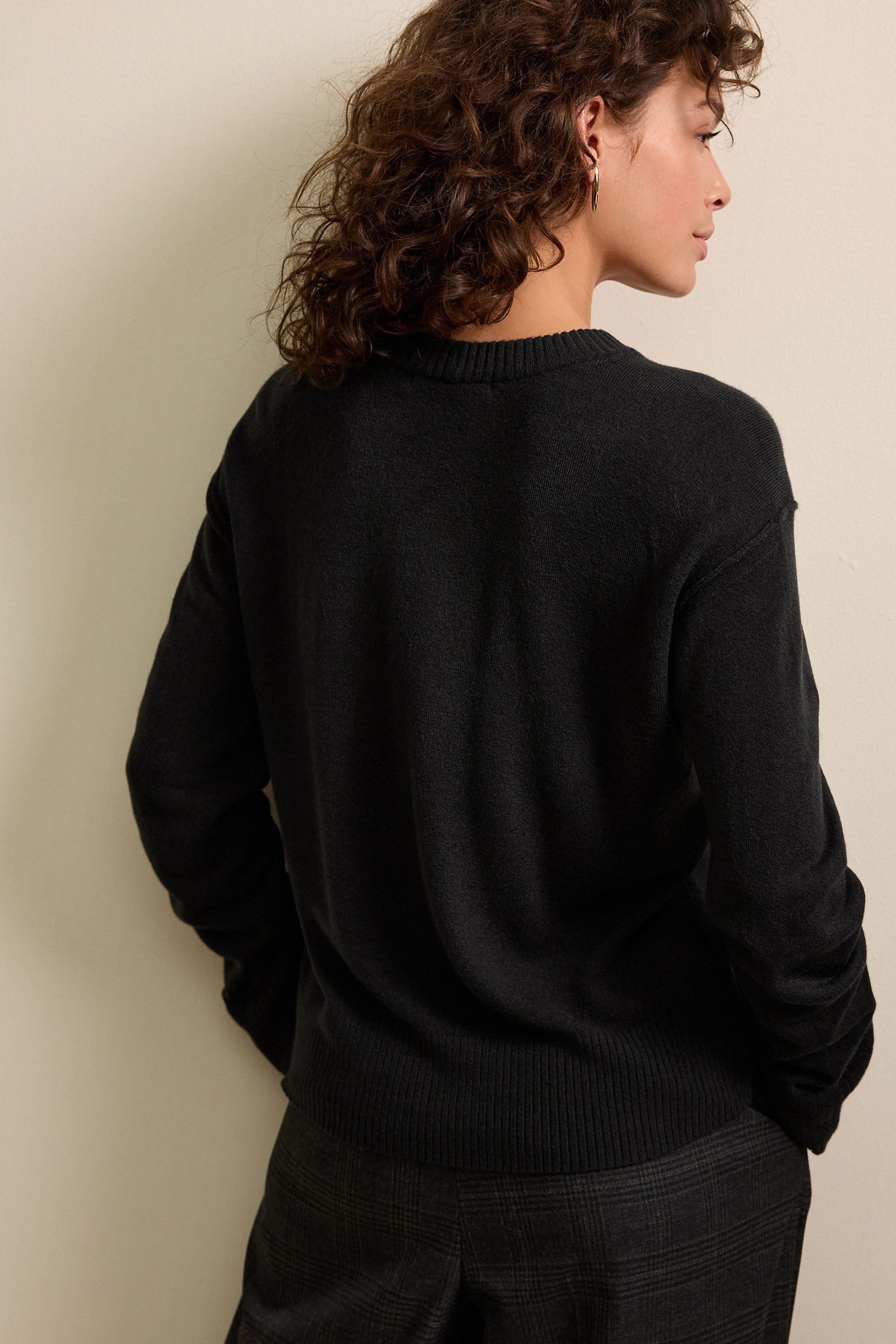 Next Rundhalspullover Kuscheliger Pullover mit Rundhalsausschnitt günstig online kaufen