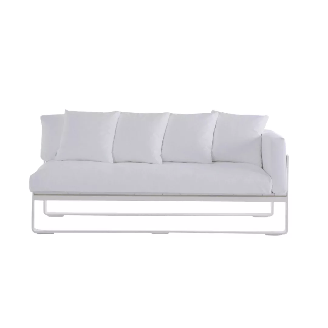 Gandia Blasco - Flat Sofa Modular 1 rechter Arm - weiß/Stoff Soft Crevin Du günstig online kaufen