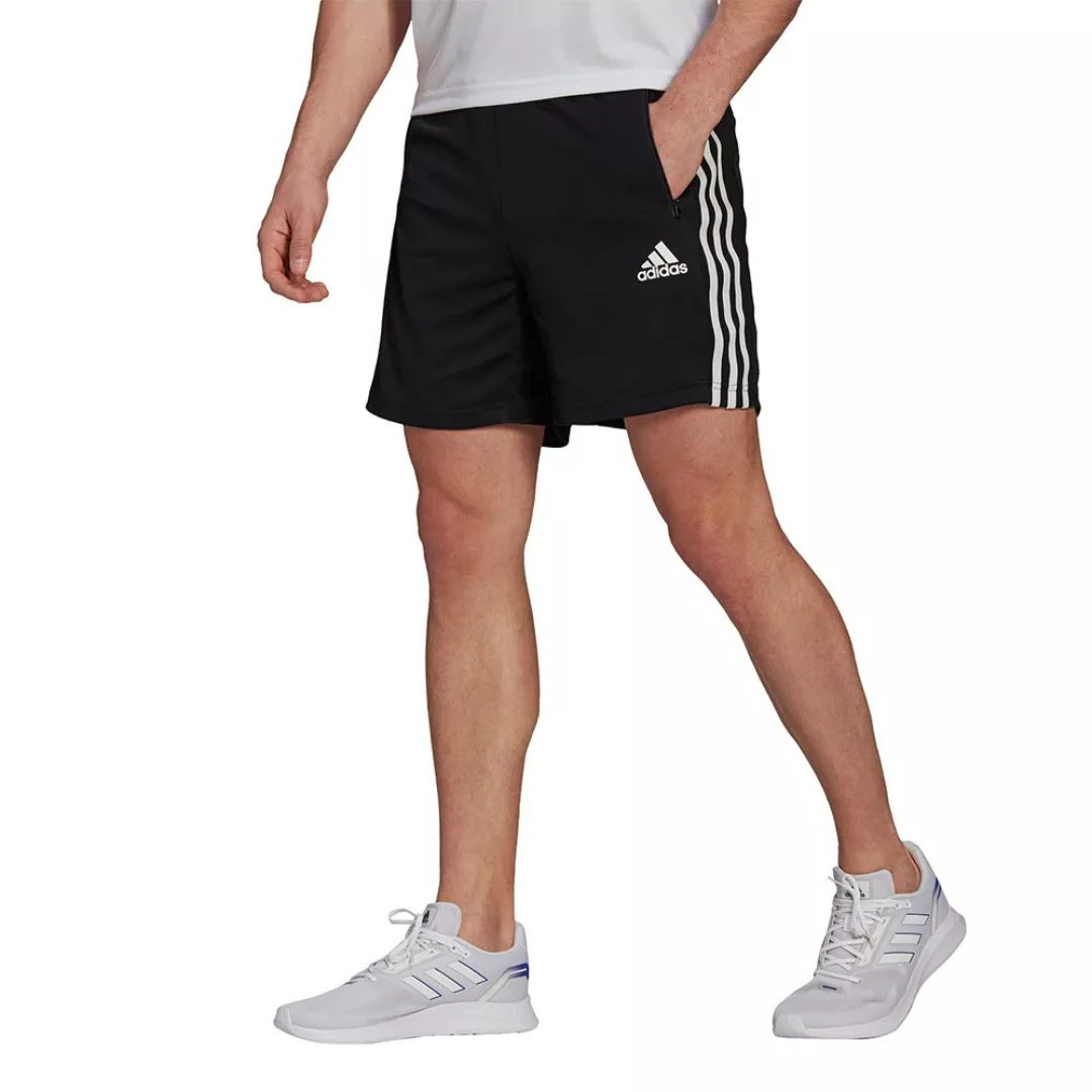 Adidas 3 Stripes Kurze Hosen M Black / White günstig online kaufen