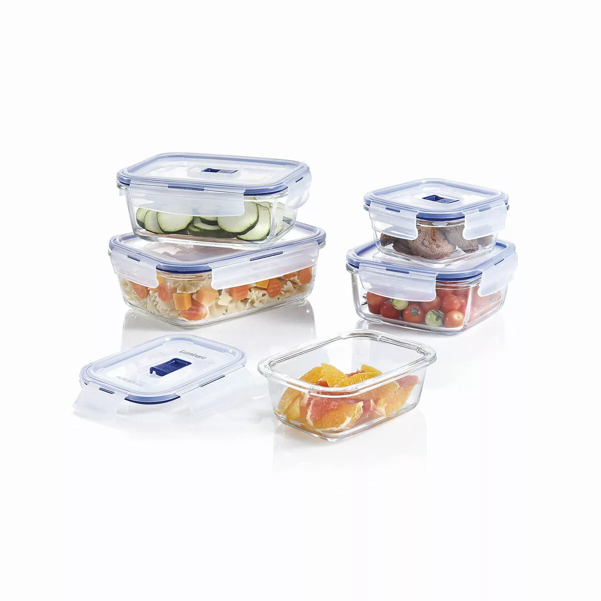 Lunchbox Hermetisch Luminarc Pure Box Active 1,22 L Zweifarbig Glas (6 Stüc günstig online kaufen
