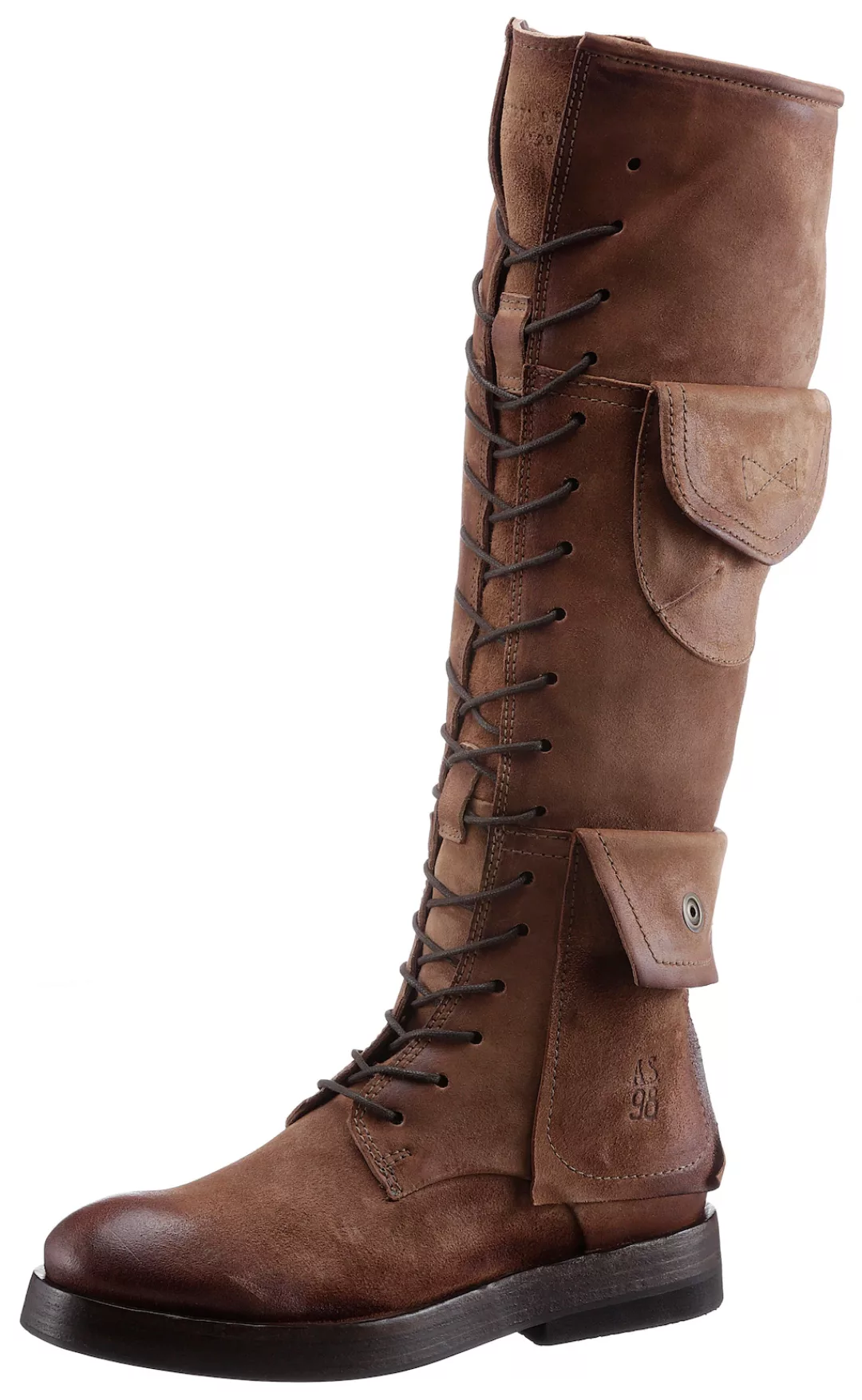 A.S.98 Schnürstiefel "TESSA", mit 2 kleinen Täschchen am Schaft günstig online kaufen