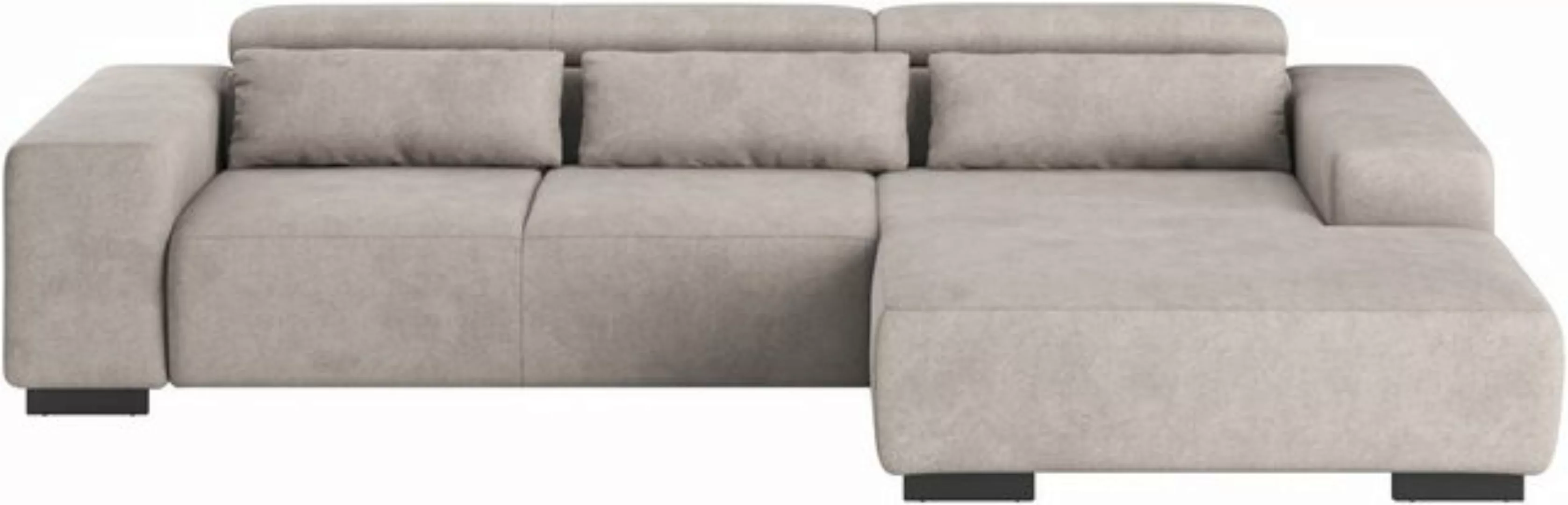 COTTA Ecksofa "Side L-Form, mit Kopfteilverstellung und Zierkissen", option günstig online kaufen