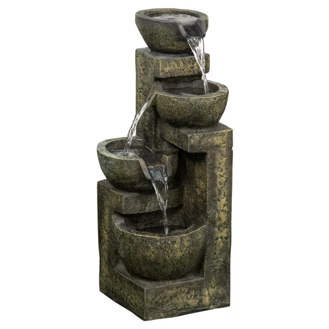 Outsunny Gartenbrunnen schwarz B/H/L: ca. 24x60x25 cm günstig online kaufen