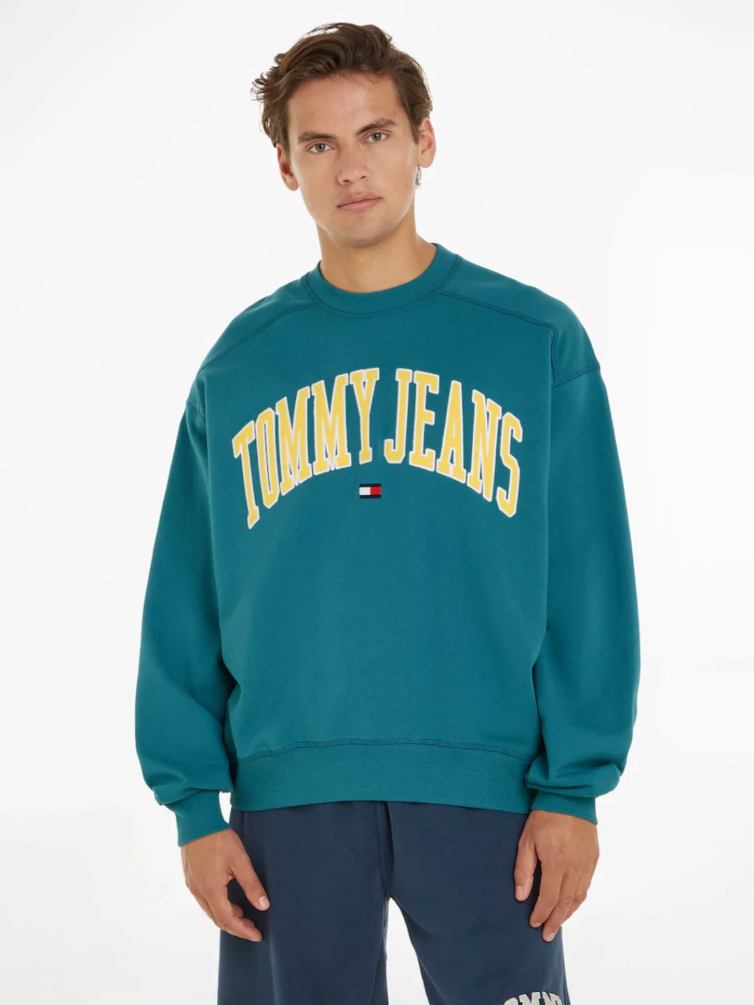 Tommy Jeans Sweatshirt TJM BOXY POP VARSITY CREW günstig online kaufen