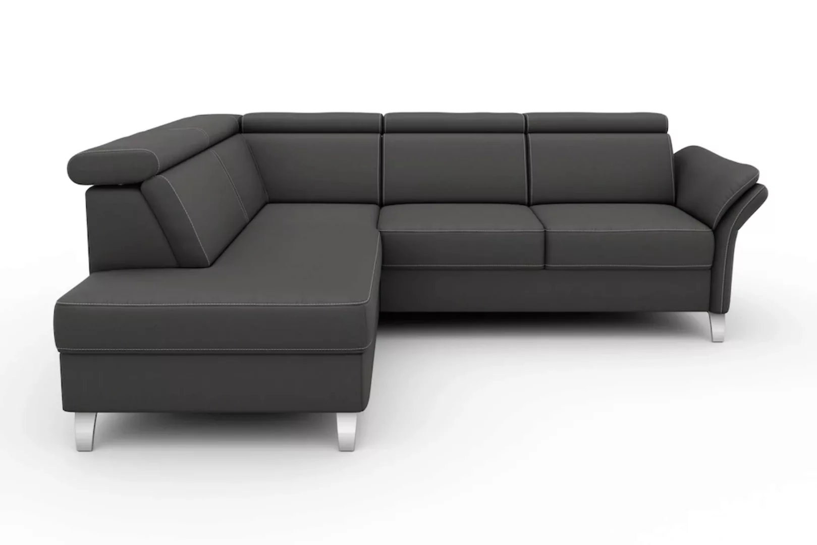 sit&more Ecksofa »Vincenzo L-Form«, inklusive Kopfteilverstellung, wahlweis günstig online kaufen