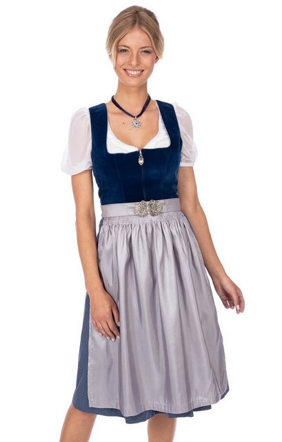 MarJo Trachtenkleid Midi Dirndl 2tlg. 65cm INKA saphir günstig online kaufen