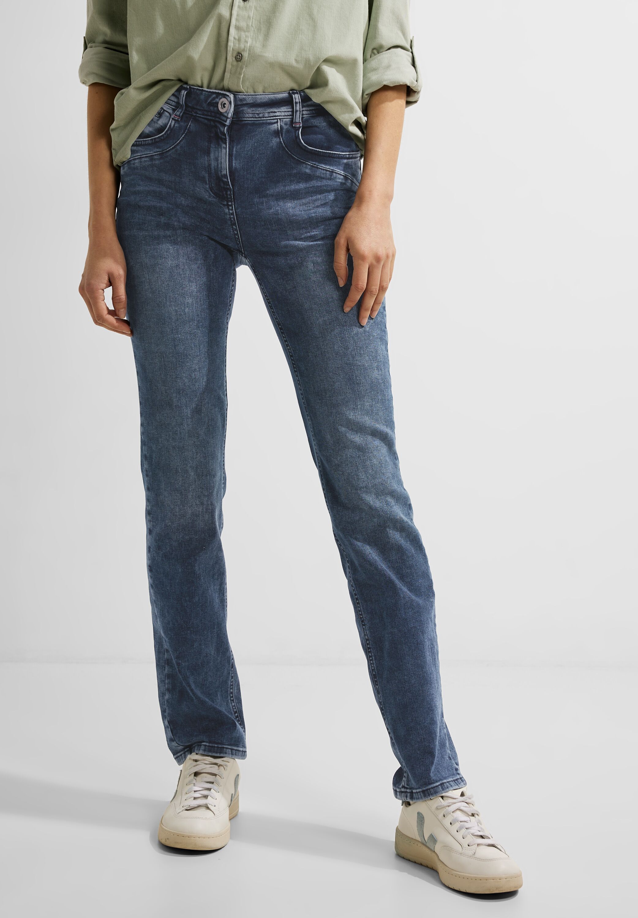 Cecil Slim-fit-Jeans, High Waist günstig online kaufen