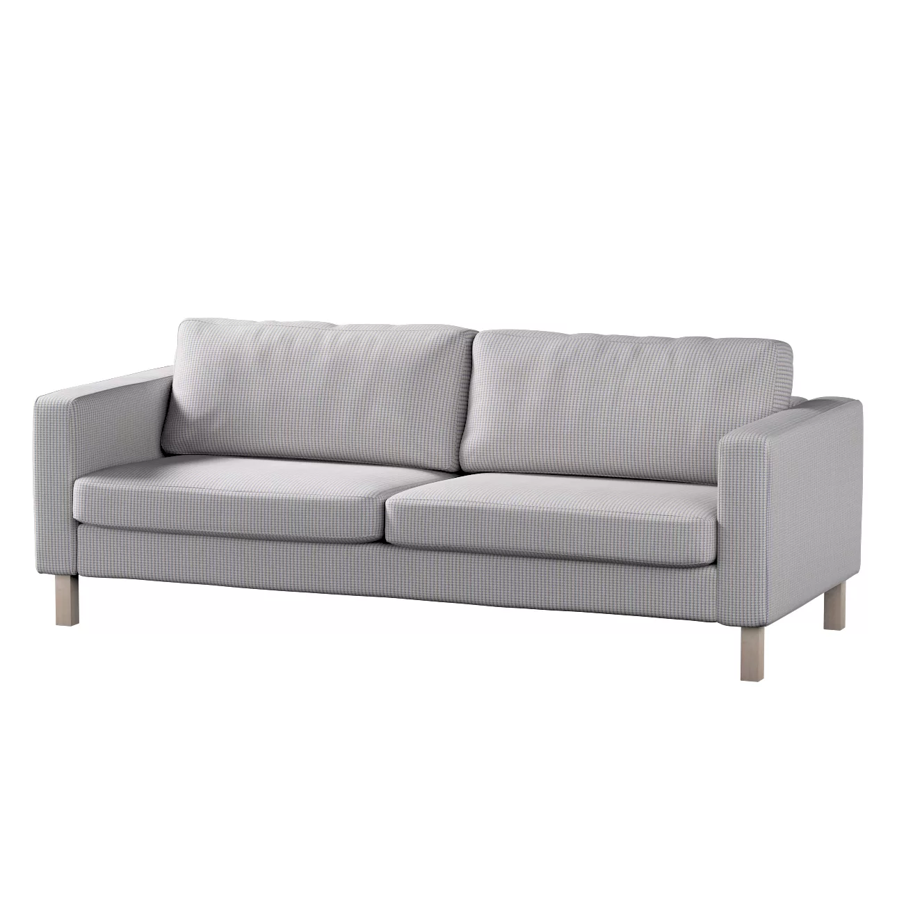 Bezug für Karlstad Schlafsofa, beige-blau, Bezug für Karlstad 3-Sitzer ausk günstig online kaufen