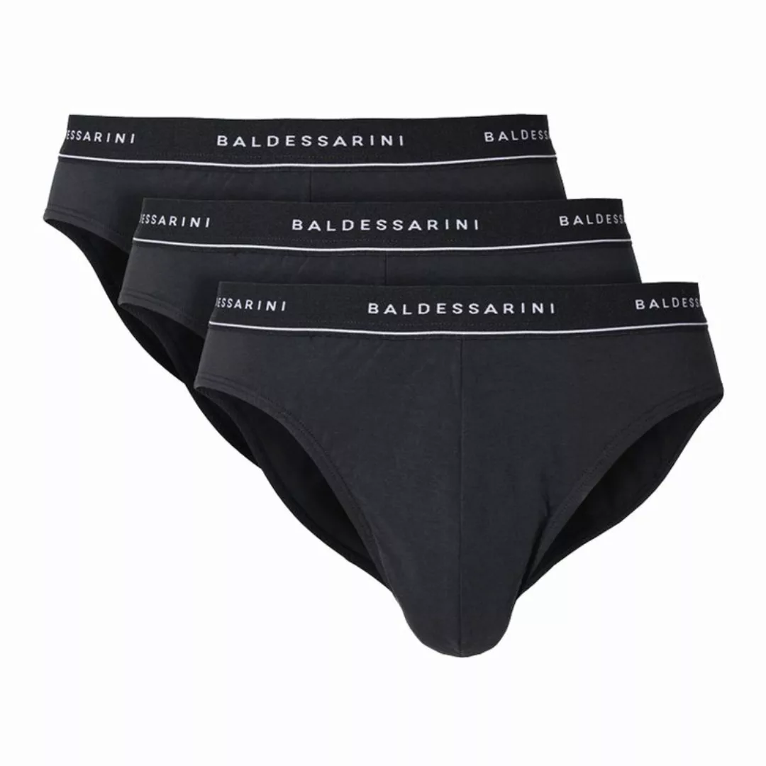 BALDESSARINI Herren Slip 3er Pack - Briefs, Single Jersey Schwarz XXL günstig online kaufen