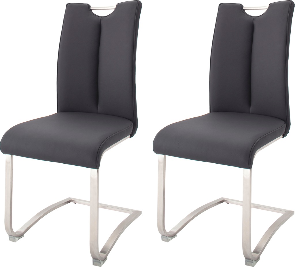 MCA furniture Freischwinger "Artos", (Set), 2 St., Leder, Stuhl mit Echtled günstig online kaufen