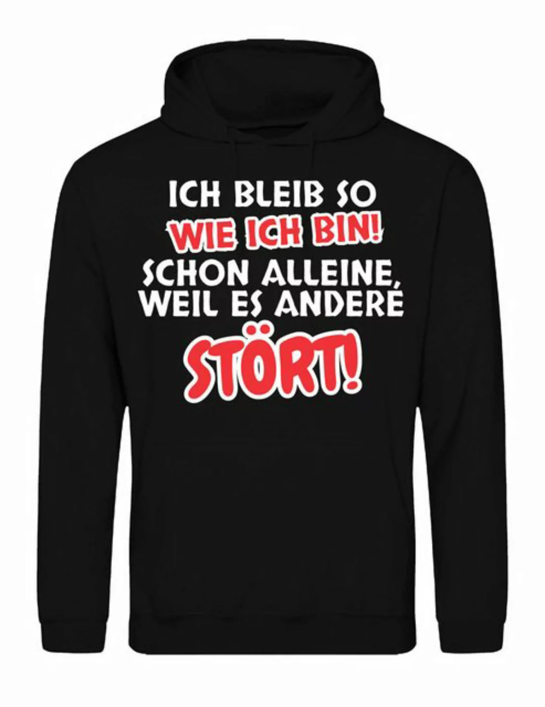 Youth Designz Kapuzenpullover "Ich bleibe so wie ich bin" Herren Hoodie Pul günstig online kaufen