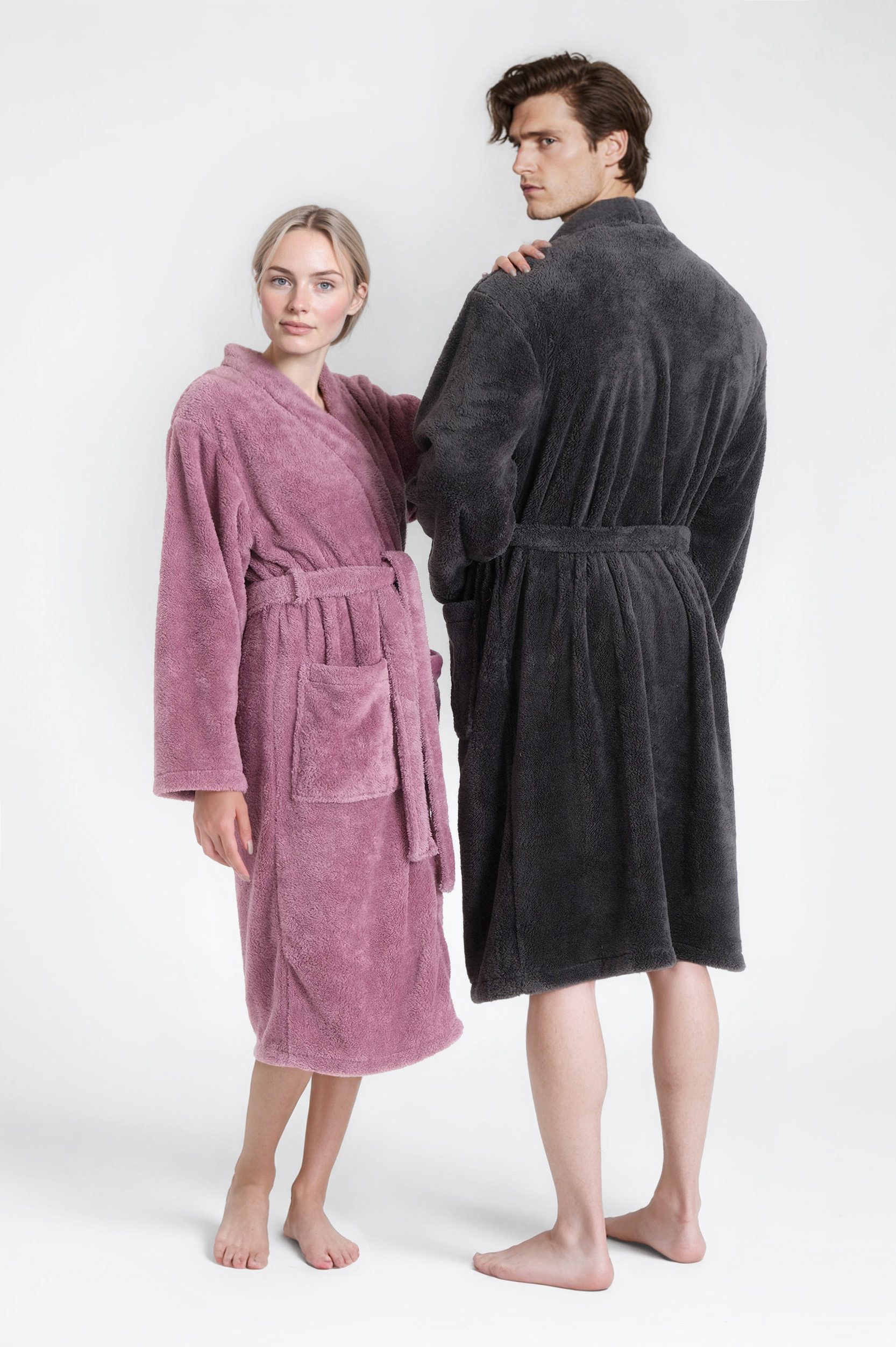 my home Unisex-Bademantel Lillou Kimono, ideal günstig online kaufen
