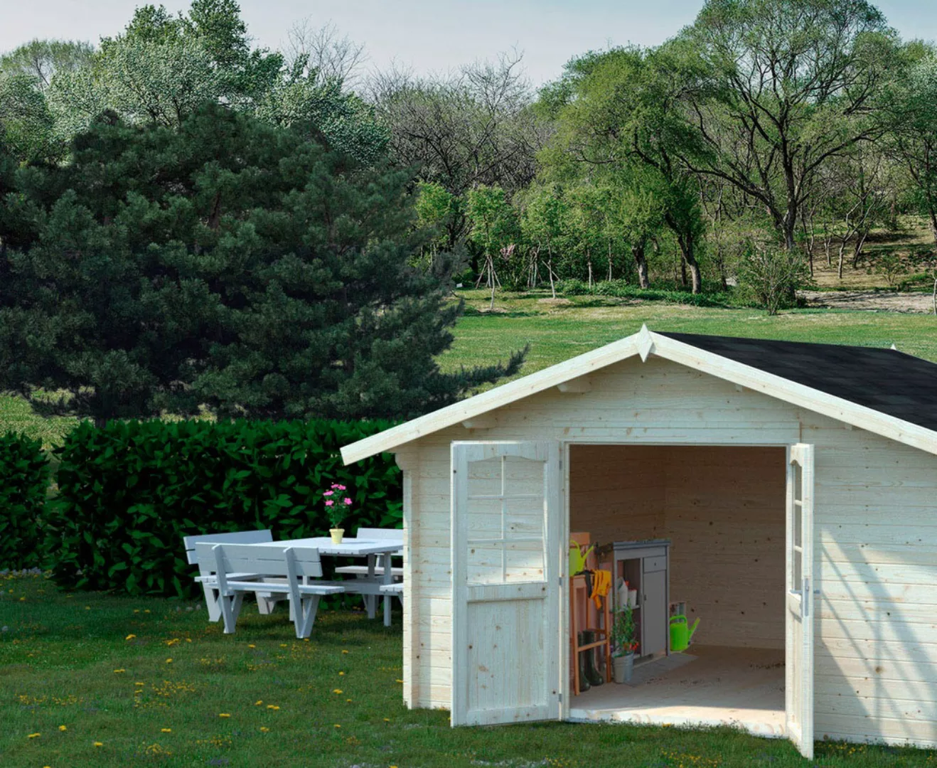 Palmako Gartenhaus "Lotta", 13,9 qm günstig online kaufen