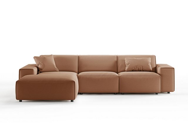 KAWOLA Ecksofa RANI, Sofa Cord, Recamiere rechts od. links, versch. Farben günstig online kaufen