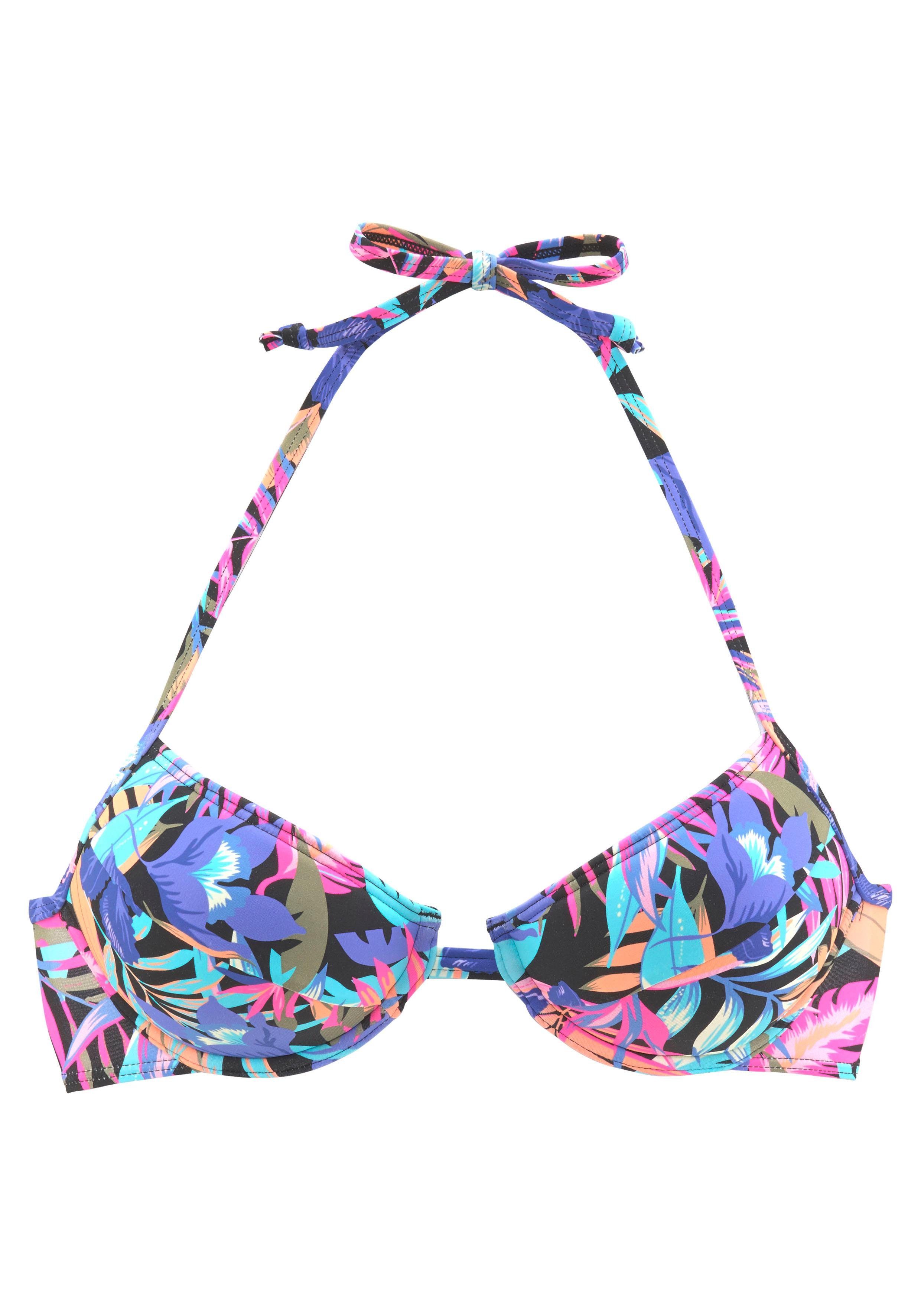 Bench. Push-Up-Bikini-Top Pitch, mit farbenfrohem Druck günstig online kaufen