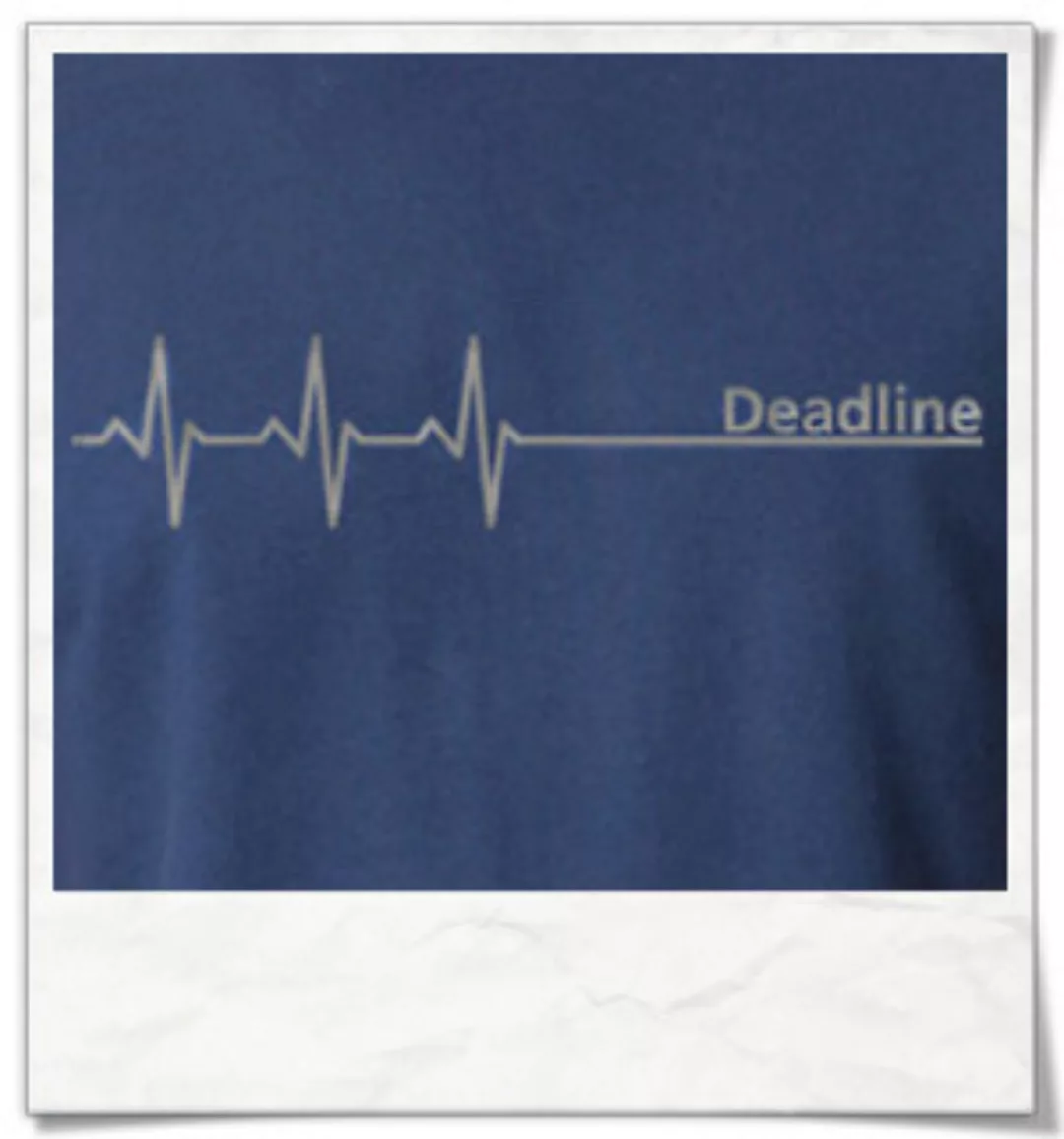 Deadline ;) Vintaget-shirt In Blau günstig online kaufen