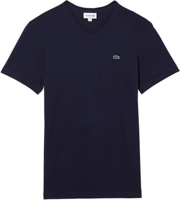 Lacoste V-Shirt (1-tlg) Ikonisches Lacoste-Krokodil auf der Brust für ein s günstig online kaufen