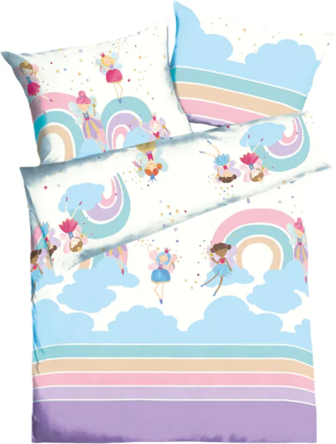 Kaeppel Kinderbettwäsche »Rainbow Fairies«, (2 tlg.), Mit Feen günstig online kaufen