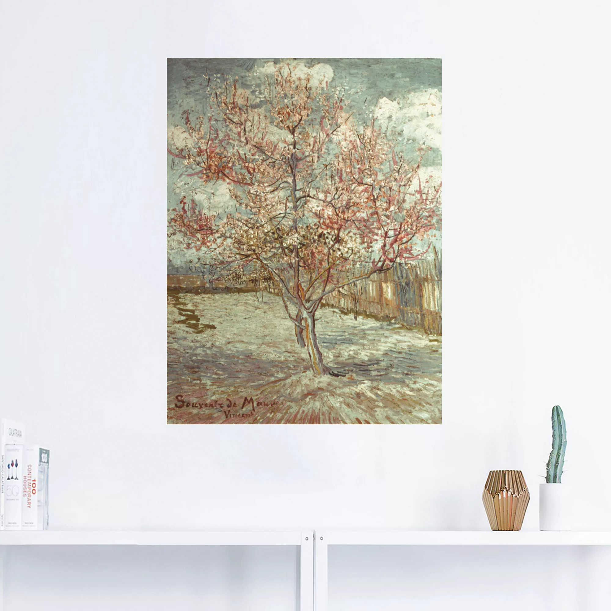 Artland Wandbild »Blühender Pfirsichbaum, 1888«, Wiesen & Bäume, (1 St.) günstig online kaufen