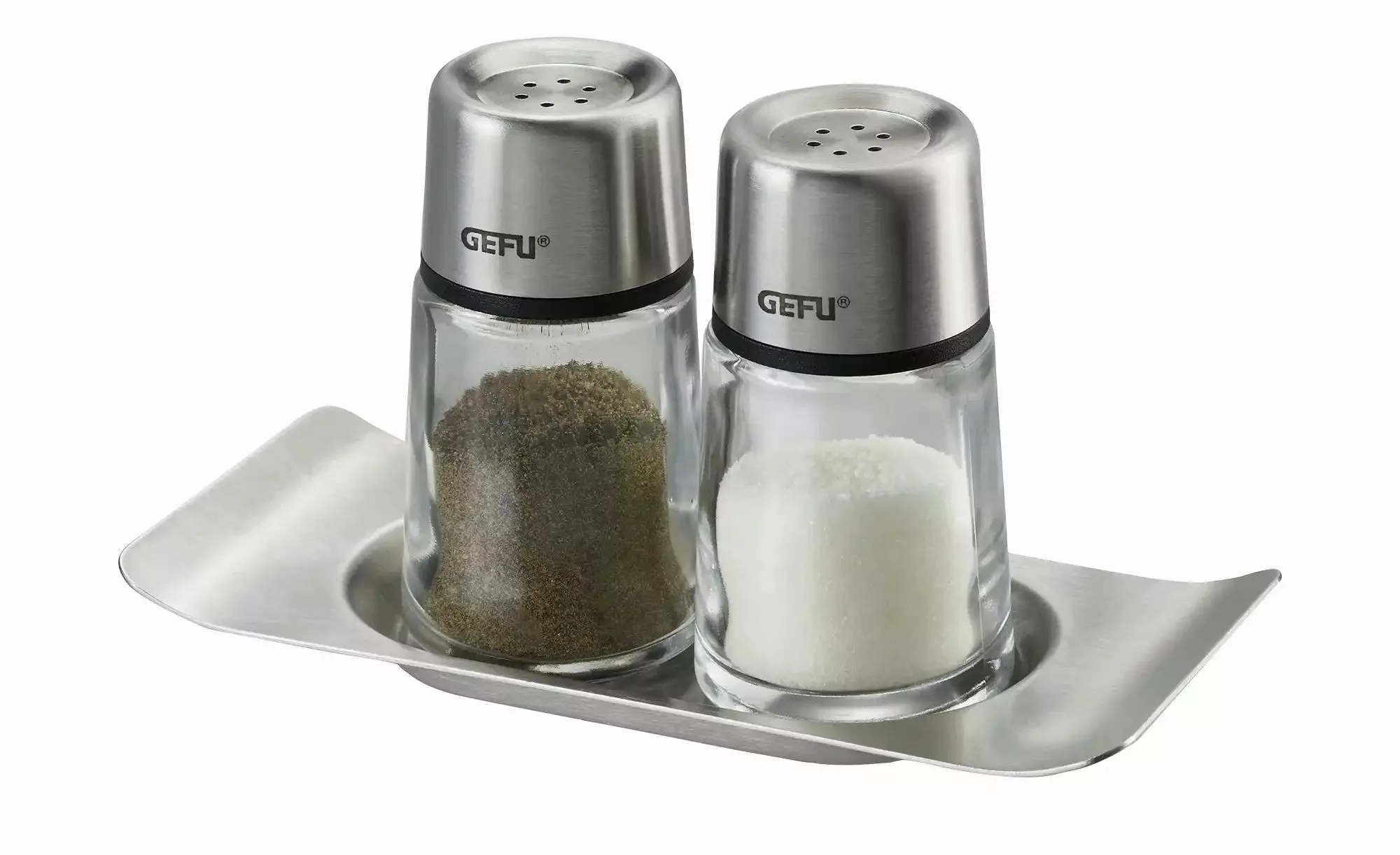 Gefu Salz- und Pfefferstreuer Set   BRUNCH ¦ silber ¦ Glas,Edelstahl ¦ Maße günstig online kaufen