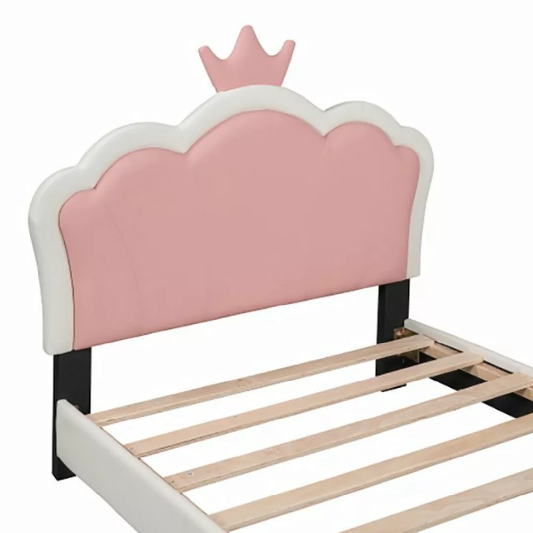 Sweiko Polsterbett, Kinderbett mit Kopfteil in Kronenform, 90*200cm günstig online kaufen