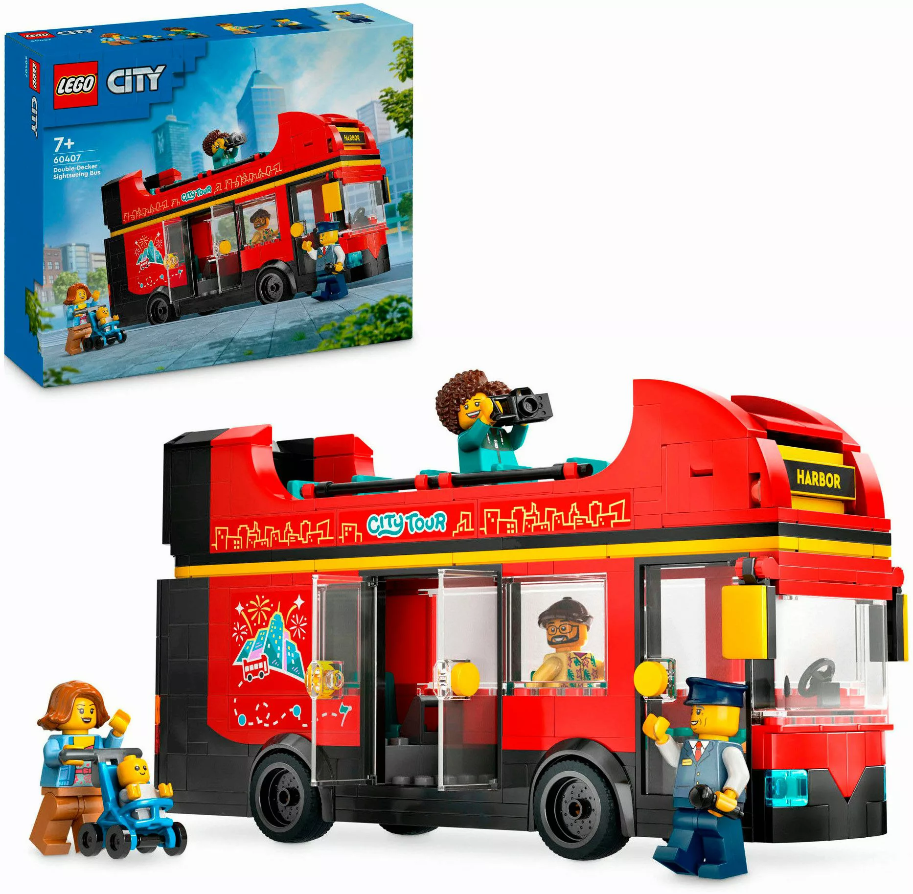LEGO® Doppeldeckerbus (60407), LEGO City Konstruktionsspielsteine, günstig online kaufen