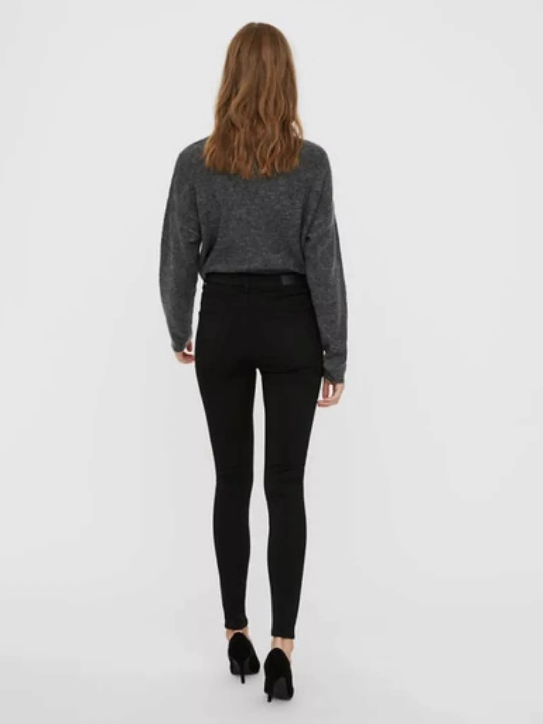 VERO MODA Vmsophia High Waist Skinny Fit Jeans Damen Schwarz günstig online kaufen