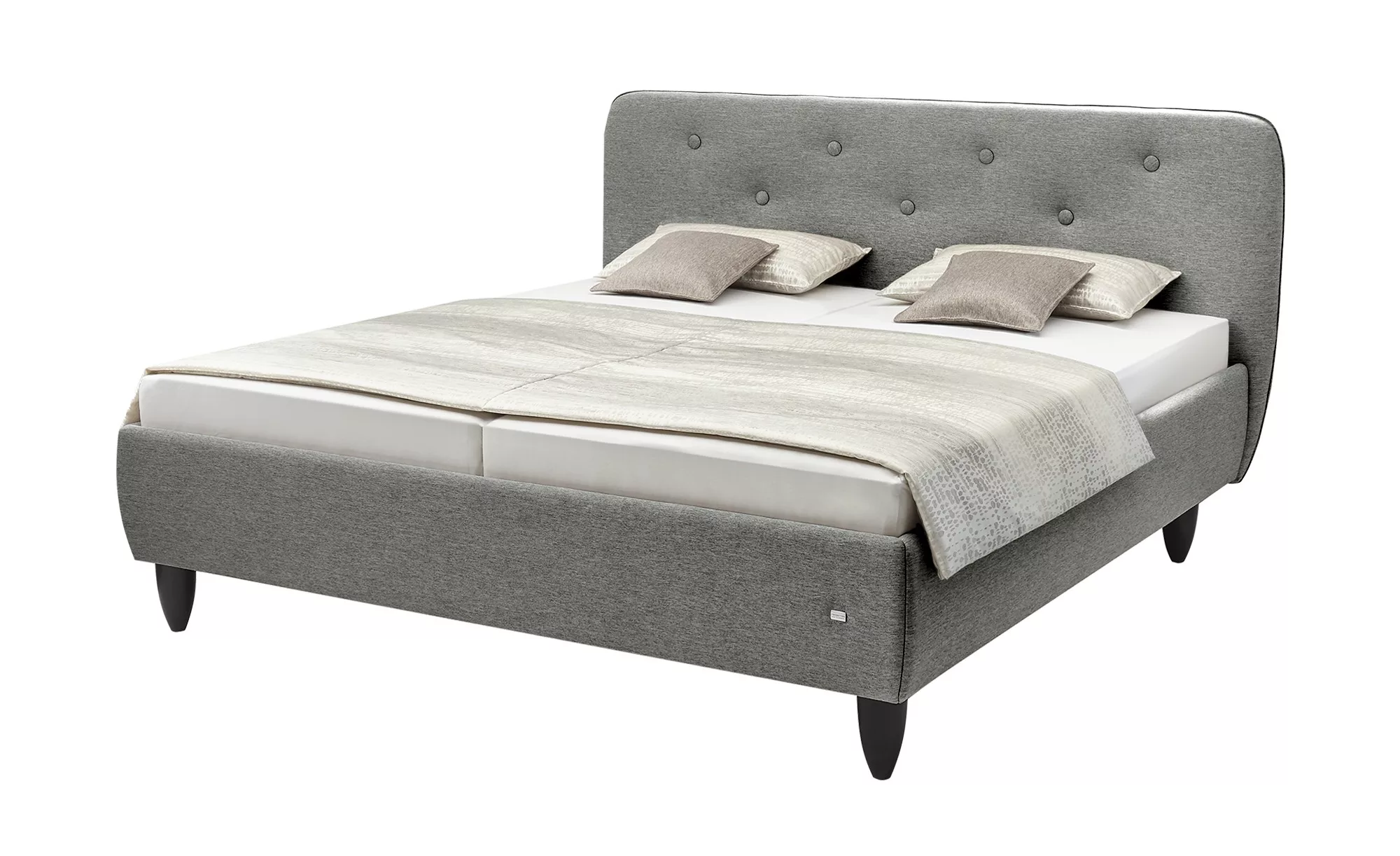 RUF Polsterbett mit Bettkasten Loftino - grau - 202 cm - 106 cm - Betten > günstig online kaufen